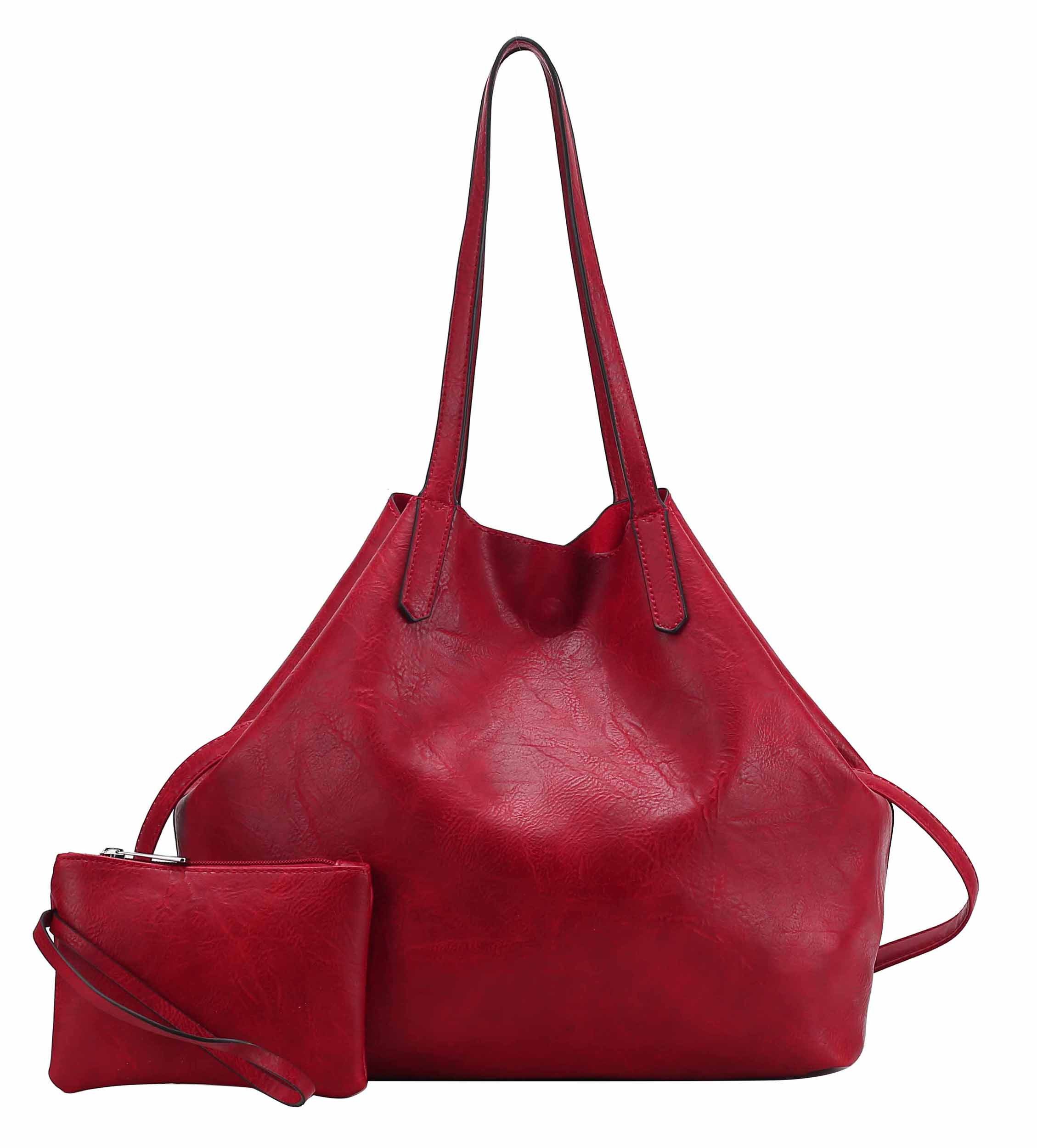 ITALYSHOP24 Schultertasche Damen Tasche SET 2in1 günstig online kaufen