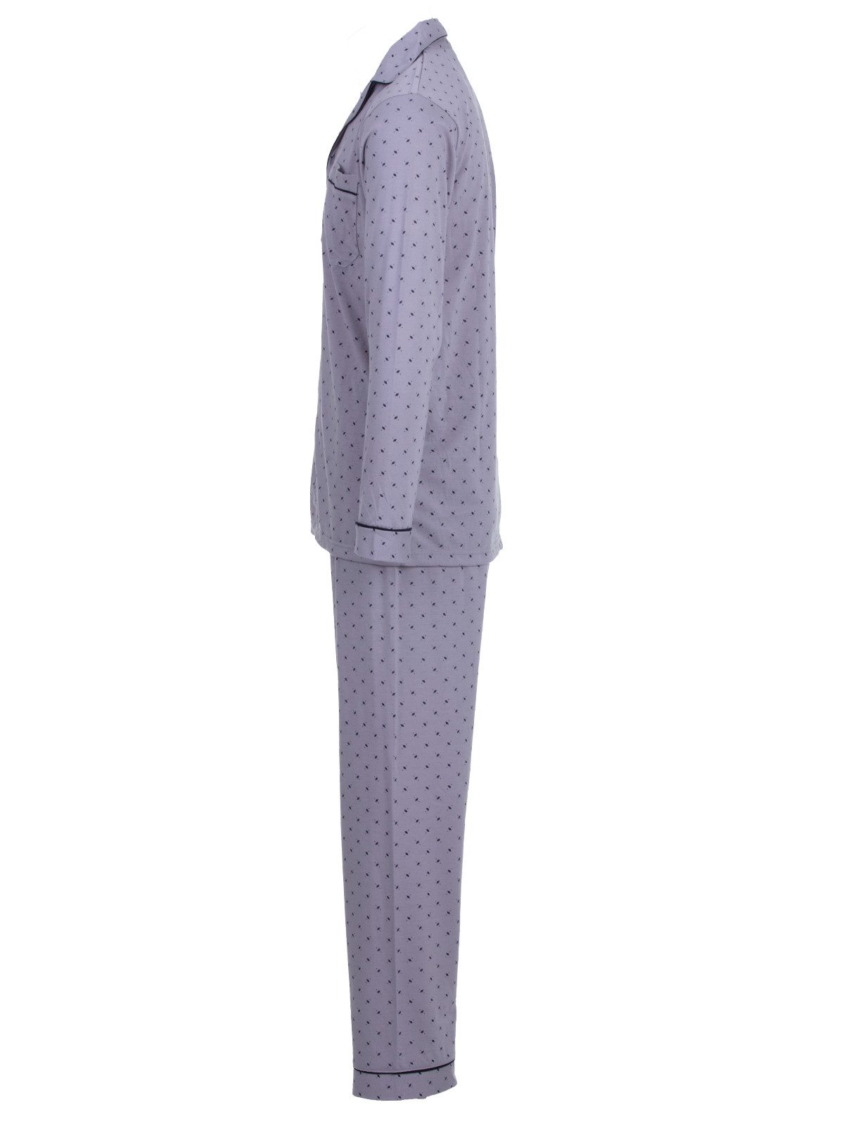 Henry Terre Schlafanzug Pyjama Set Langarm günstig online kaufen