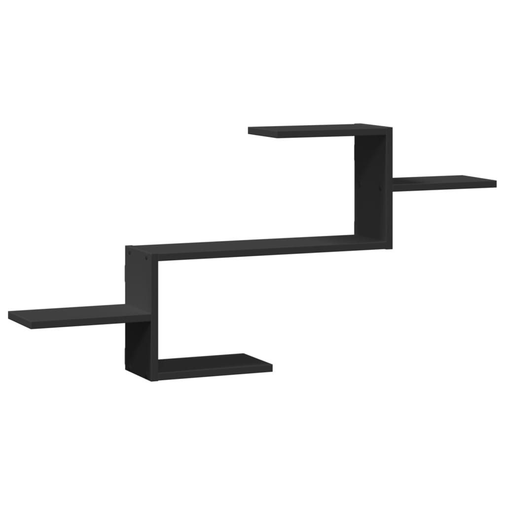 vidaXL Regal Wandregal Schwarz 104x15x49 cm günstig online kaufen