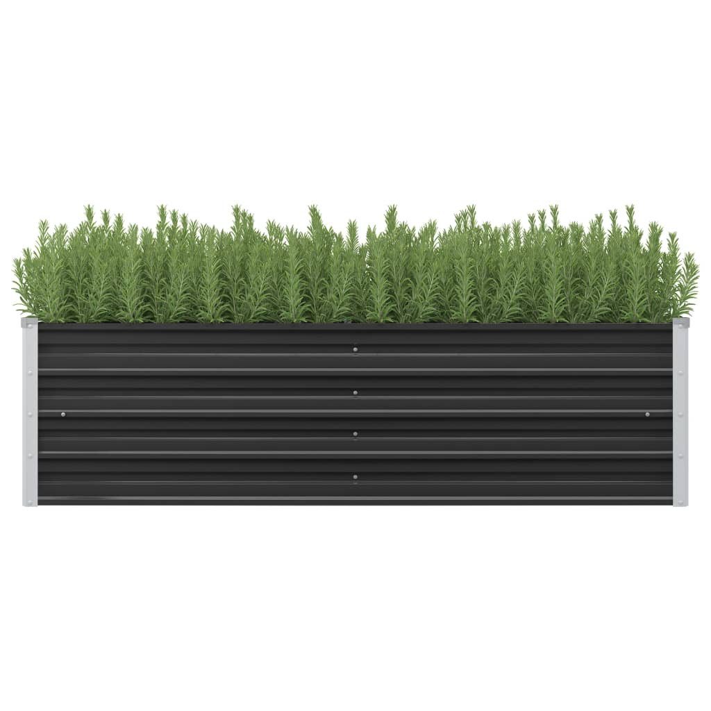 vidaXL Hochbeet 160 x 40 x 45 cm Garten-Hochbeet Anthrazit 160x40x45 cm Ver günstig online kaufen