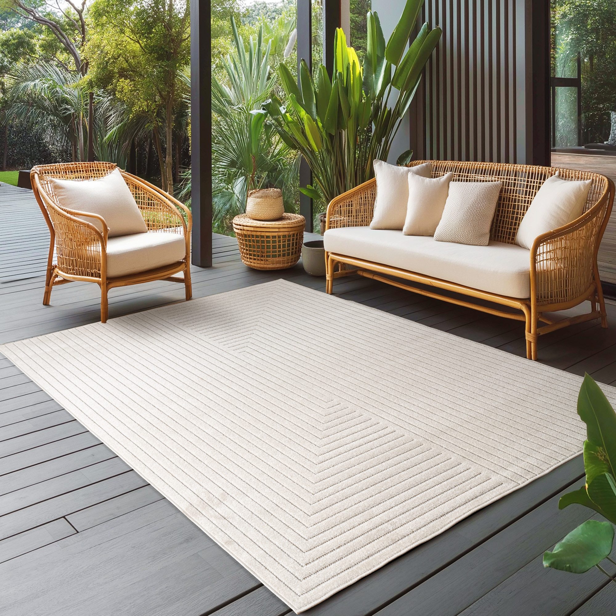 Carpettex Outdoorteppich Skandinavischer 3D Design, Läufer, günstig online kaufen