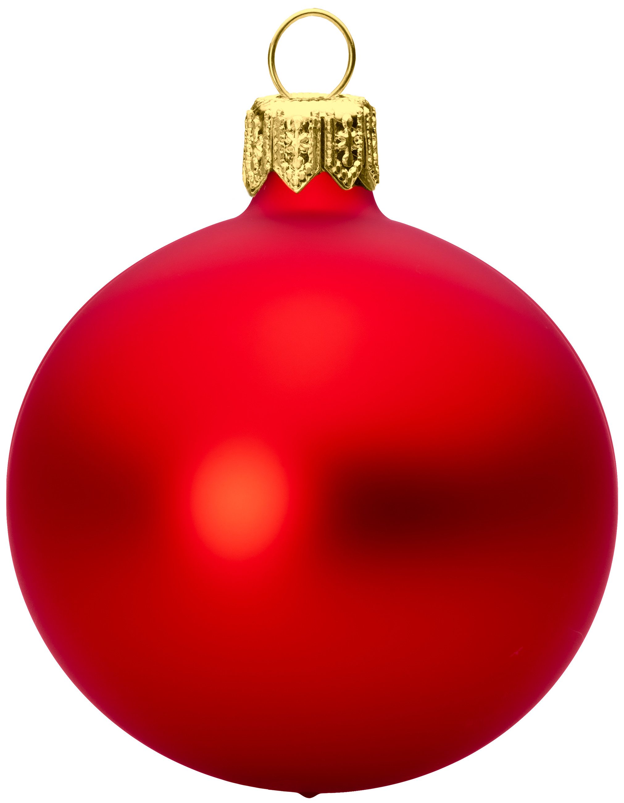 SIKORA Weihnachtsbaumkugel traditionelle Premium Kugeln Essentials aus Glas Matt, Besondere Weihnachtskugeln für ein sinnliches Weihnachtsfest