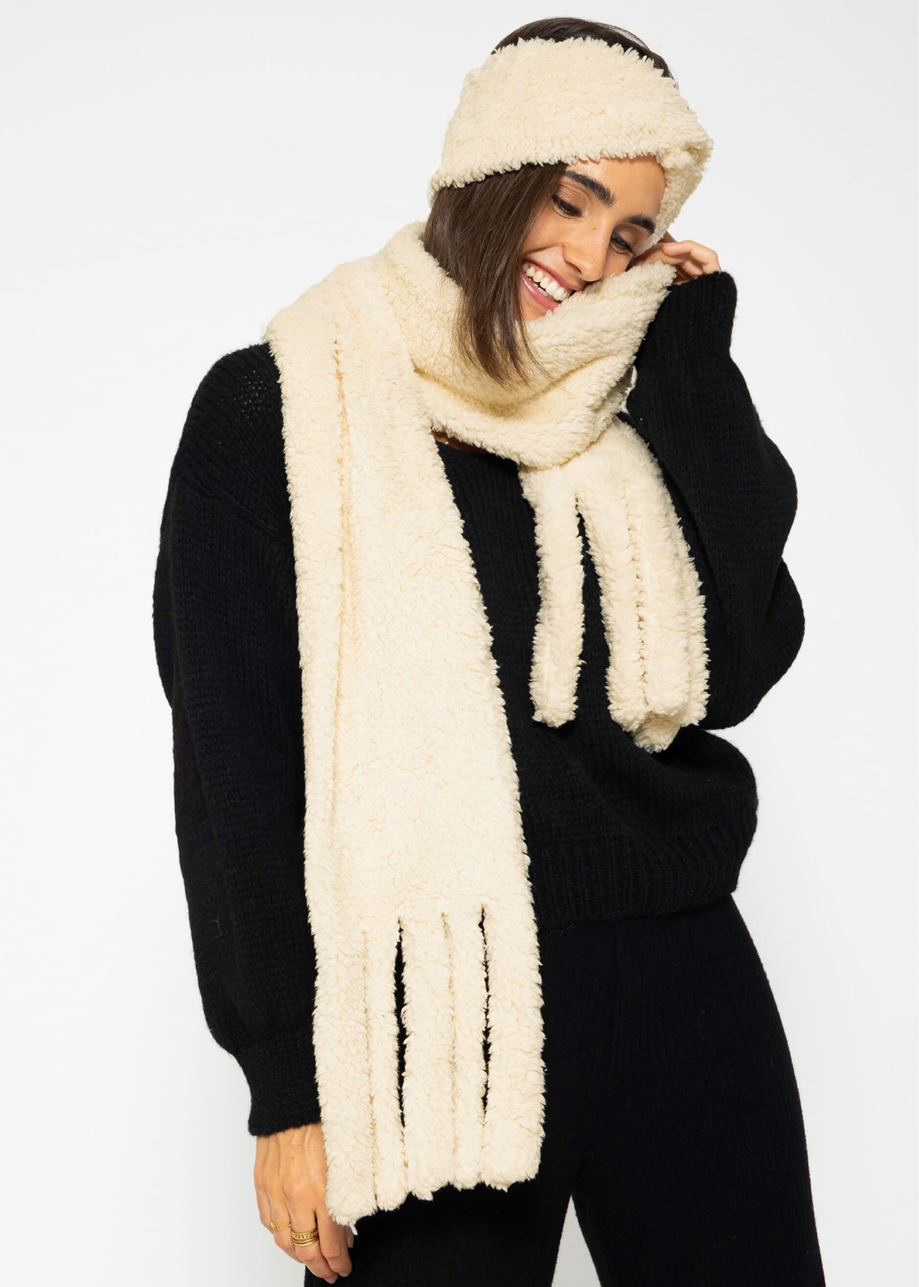 SASSYCLASSY Schal Damen Teddyfell-Schal, Warm & Flauschig Damen Schal günstig online kaufen