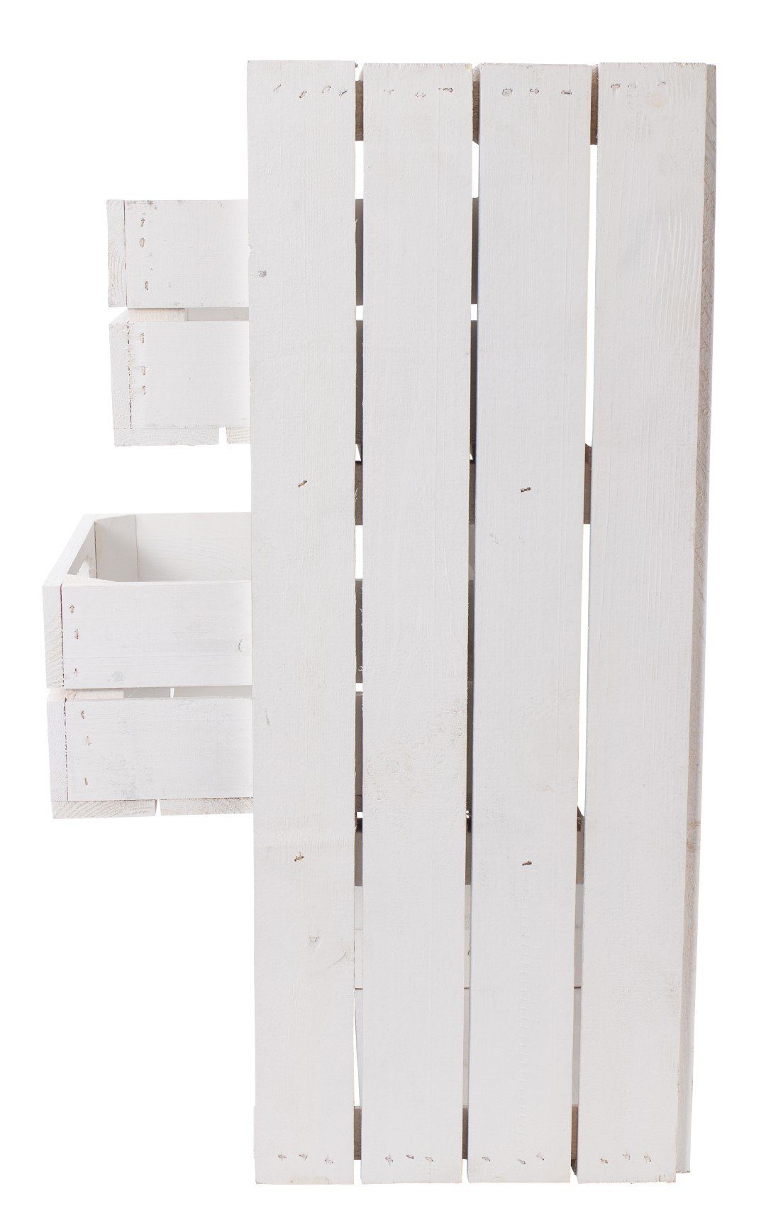 Kistenkolli Altes Land Allzweckkiste Regalkiste "Willi" in weiß mit zwei Sc günstig online kaufen