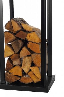 Markone Kaminholzregal Magnus R121 Kaminholzregal, stilvolles Design - schwarz - einfache Aufbewahrung von Holz