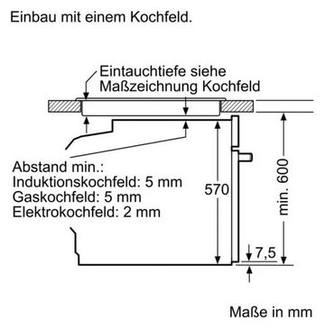 BOSCH Elektro-Herd-Set HND612LS82, mit Teleskopauszug nachrüstbar, Hydrolyse