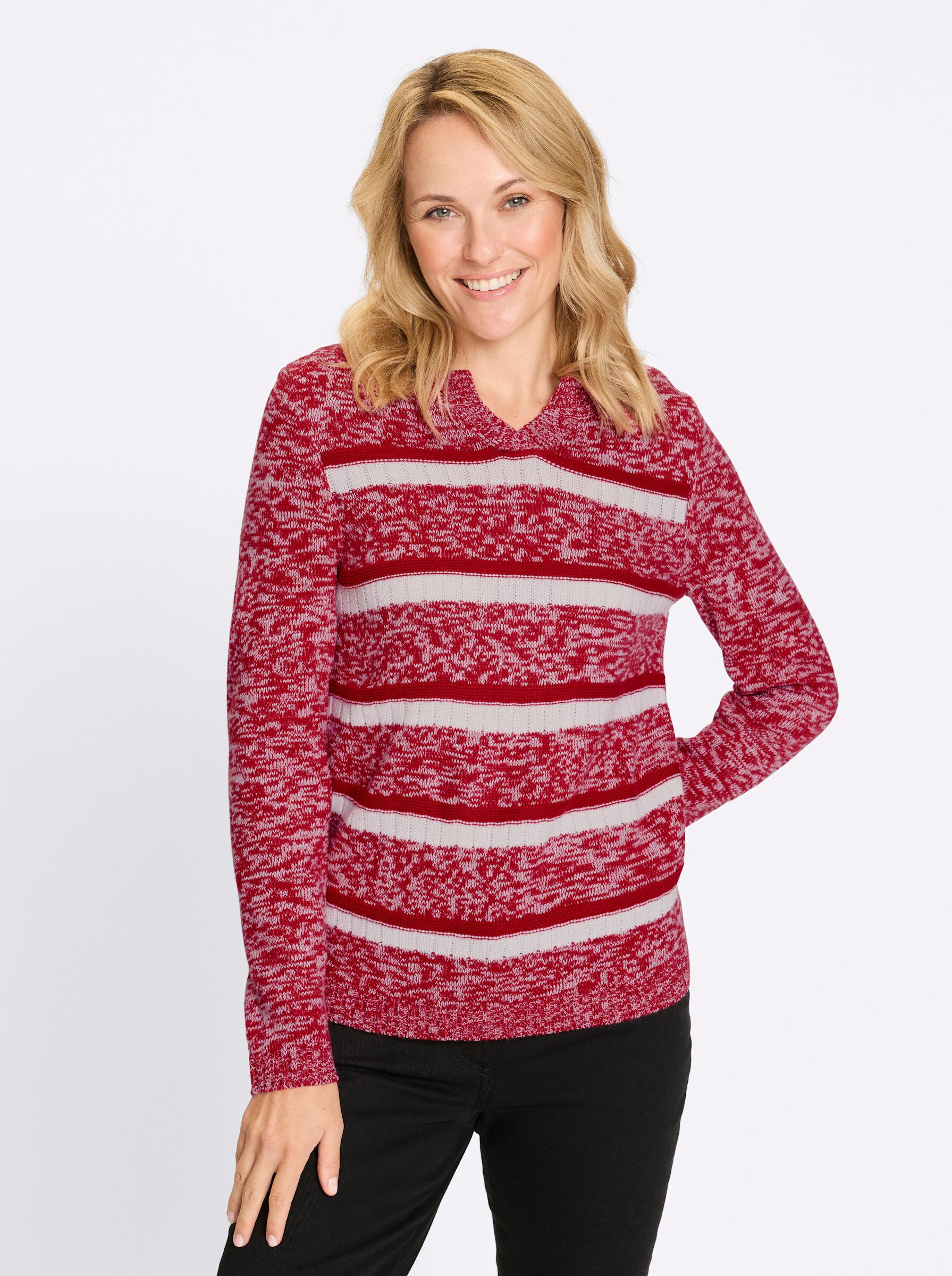 Sieh an! Strickpullover Langarm-Pullover . günstig online kaufen