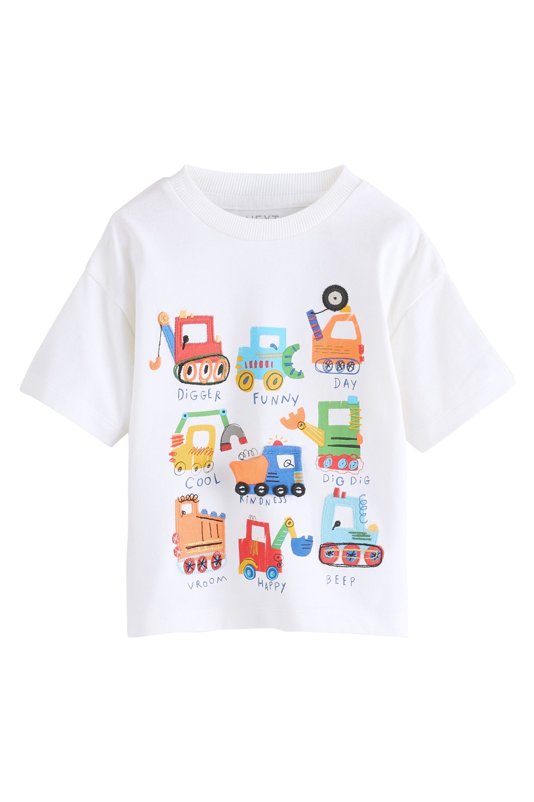 Trainingsshirt T-Shirt mit Interaktiv-Applikation 100 % Baumwolle