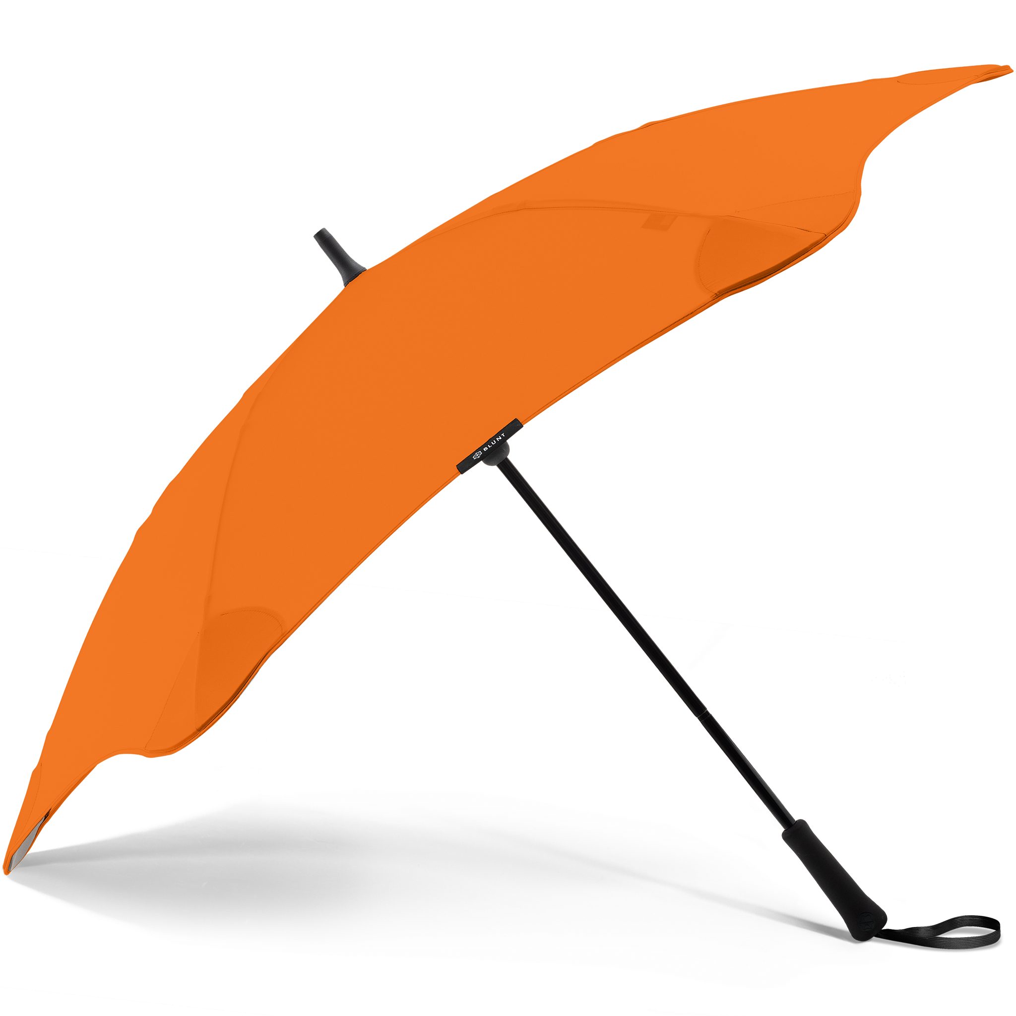 Blunt Stockregenschirm Classic, herausragende patentierte Technologie, einzigartige Silhouette orange