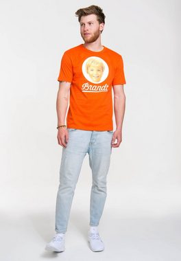LOGOSHIRT T-Shirt Brandt Zwieback mit Retro-Aufdruck