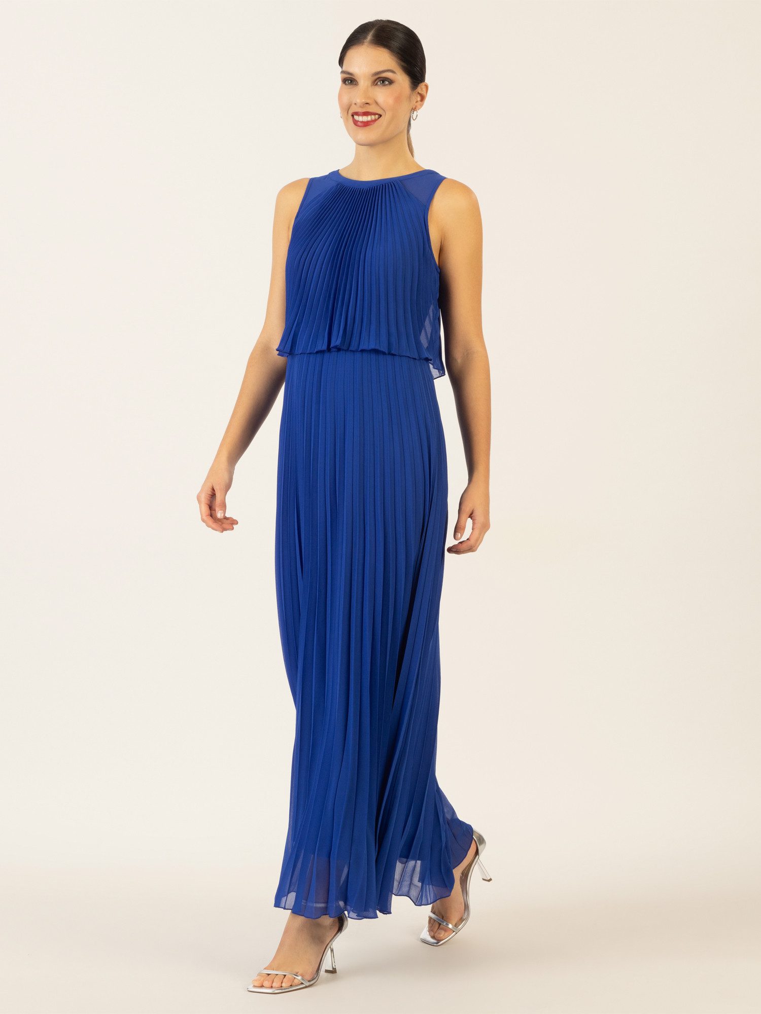 Apart Abendkleid mit lose fallendem Sonnenplissee günstig online kaufen