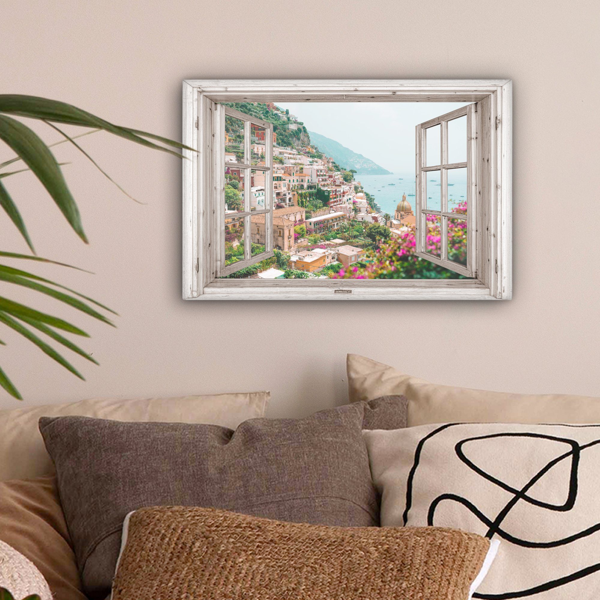 OneMillionCanvasses® Leinwandbild Ausblick - Italien - günstig online kaufen