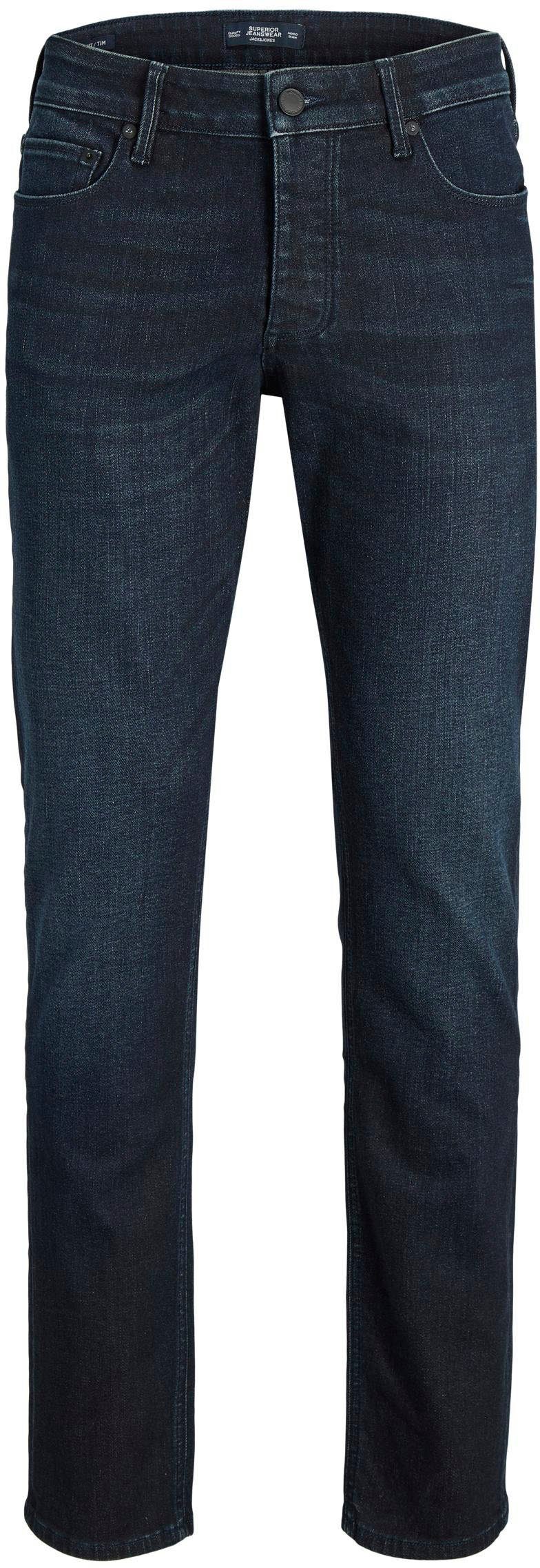 Jack & Jones Regular-fit-Jeans CLARK EVAN blue denim