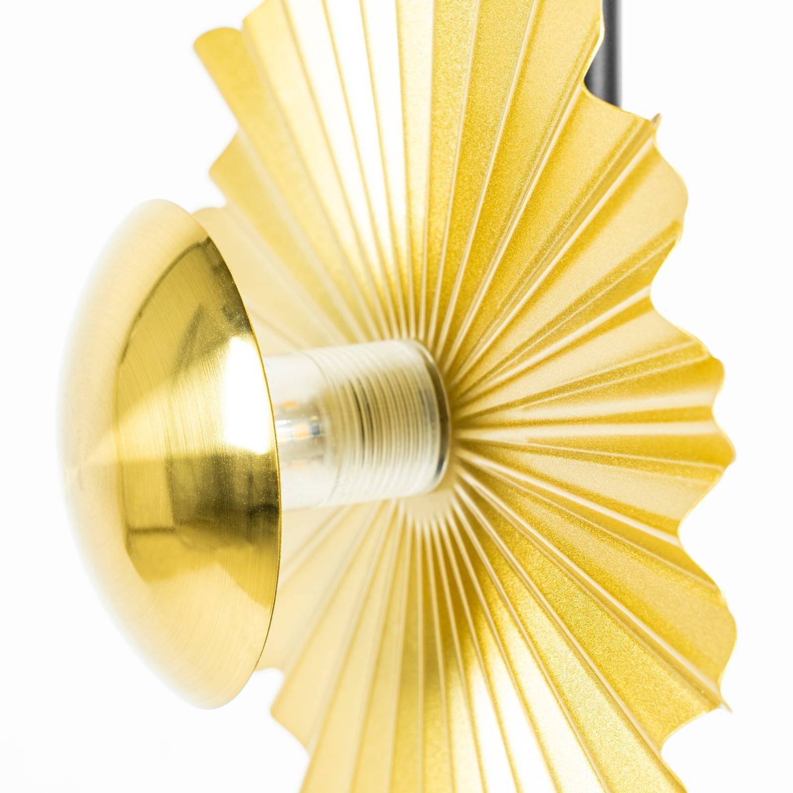 Lindby Stehlampe Senmia, Leuchtmittel nicht G9 flammig, Modern, inklusive, galvanisiert, bronze Schwarz, 3 Eisen, gold