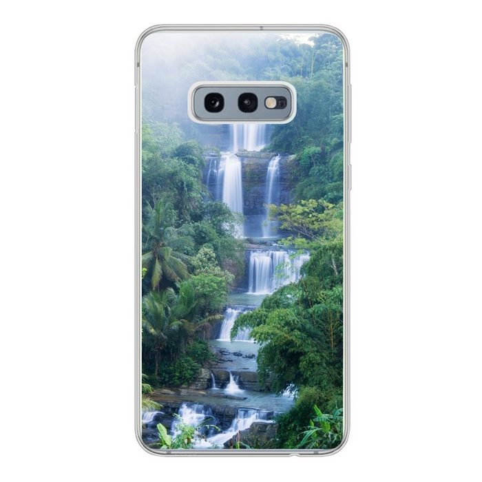 MuchoWow Handyhülle Wasserfälle in Indonesien Phone Case Handyhülle Samsung Galaxy S10e Silikon Schutzhülle