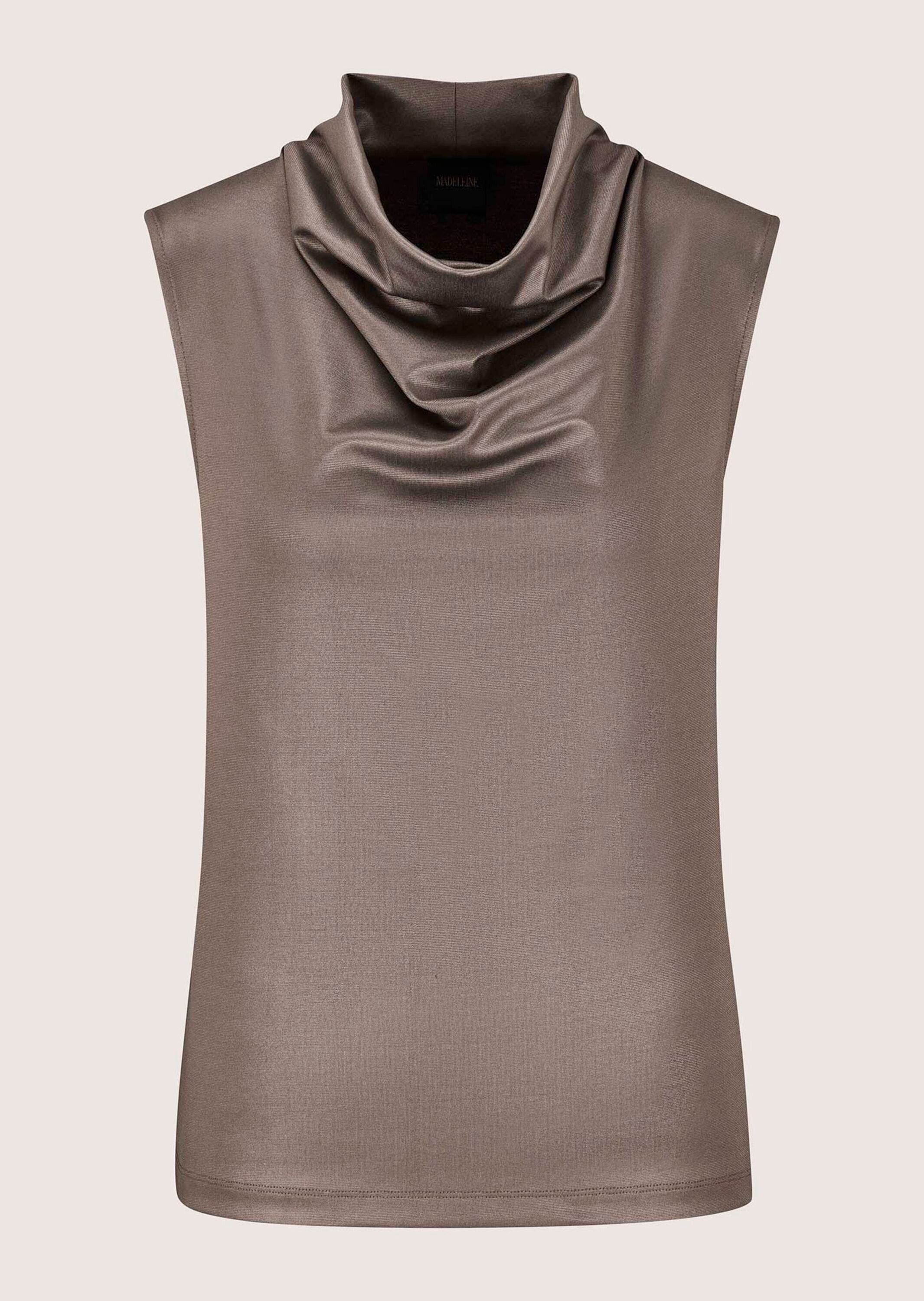 MADELEINE Shirttop Ärmellos mit Wasserfallkragen Leicht tailliert & idealer Layering-Partner – Bild 5 von 5