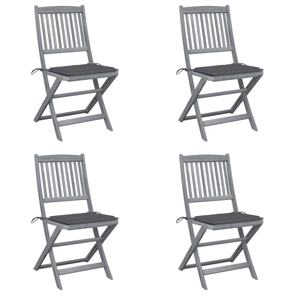 vidaXL Gartenstuhl Klappbare Gartenstühle 4 Stk. günstig online kaufen