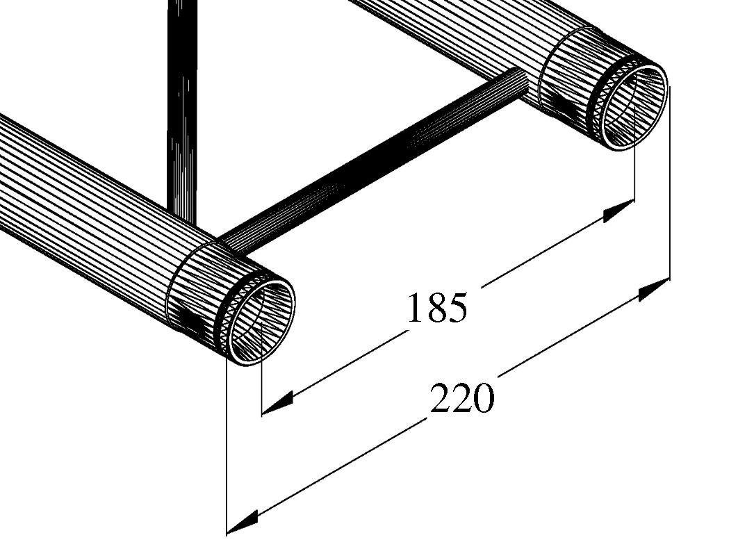 EUROLITE Rahmentraverse ALUTRUSS DECOLOCK DQ2-250 2-Punkt-Traverse