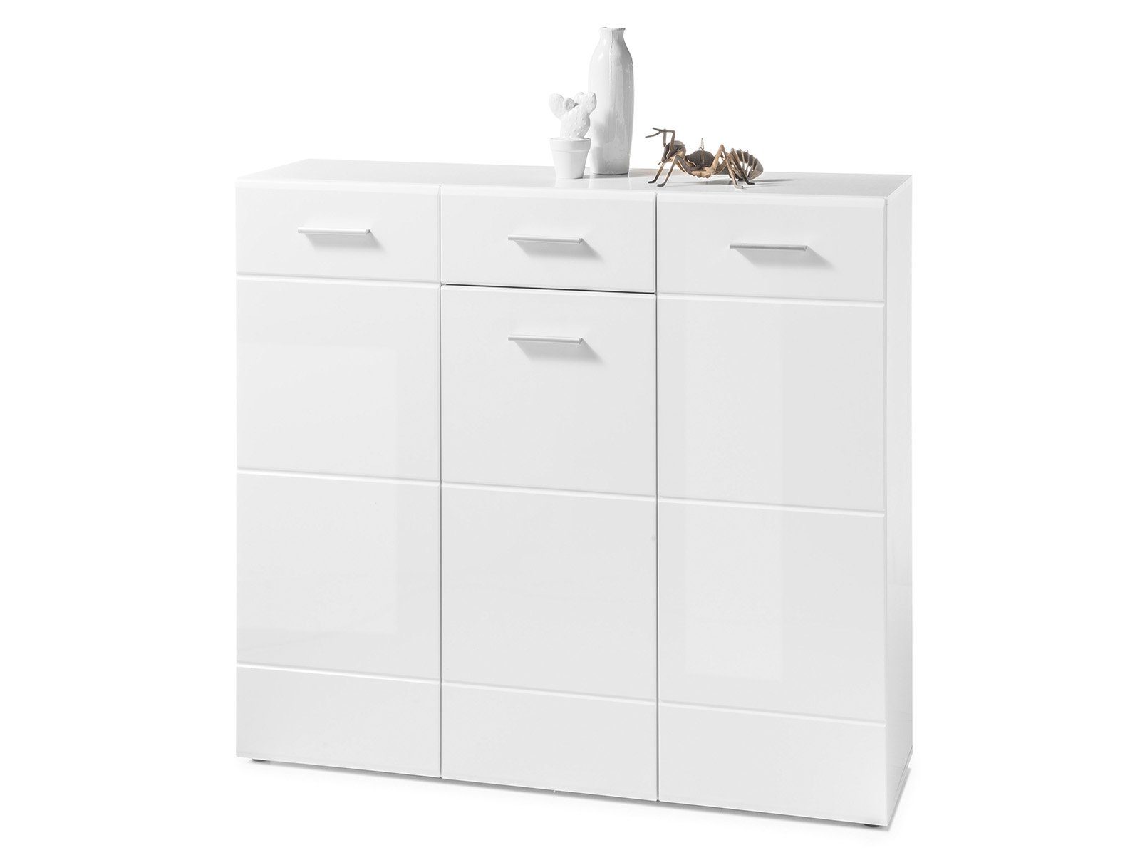 PREISBRECHER Schuhschrank Olivia 135 x 122 x 40 cm (B/H/T) günstig online kaufen