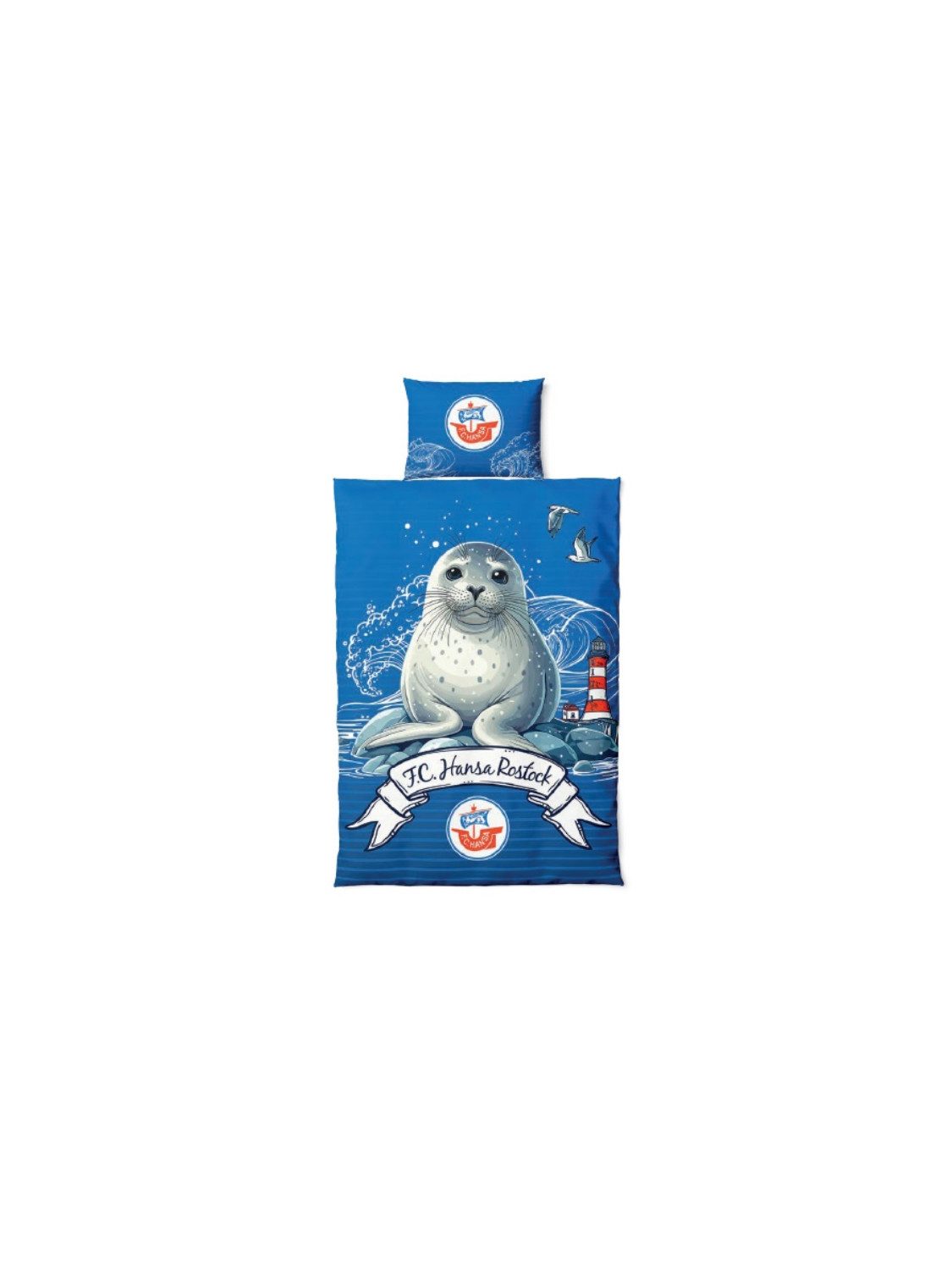 FC Hansa Rostock Bettwäsche Hansa Rostock Kinder-Bettwäsche Robby