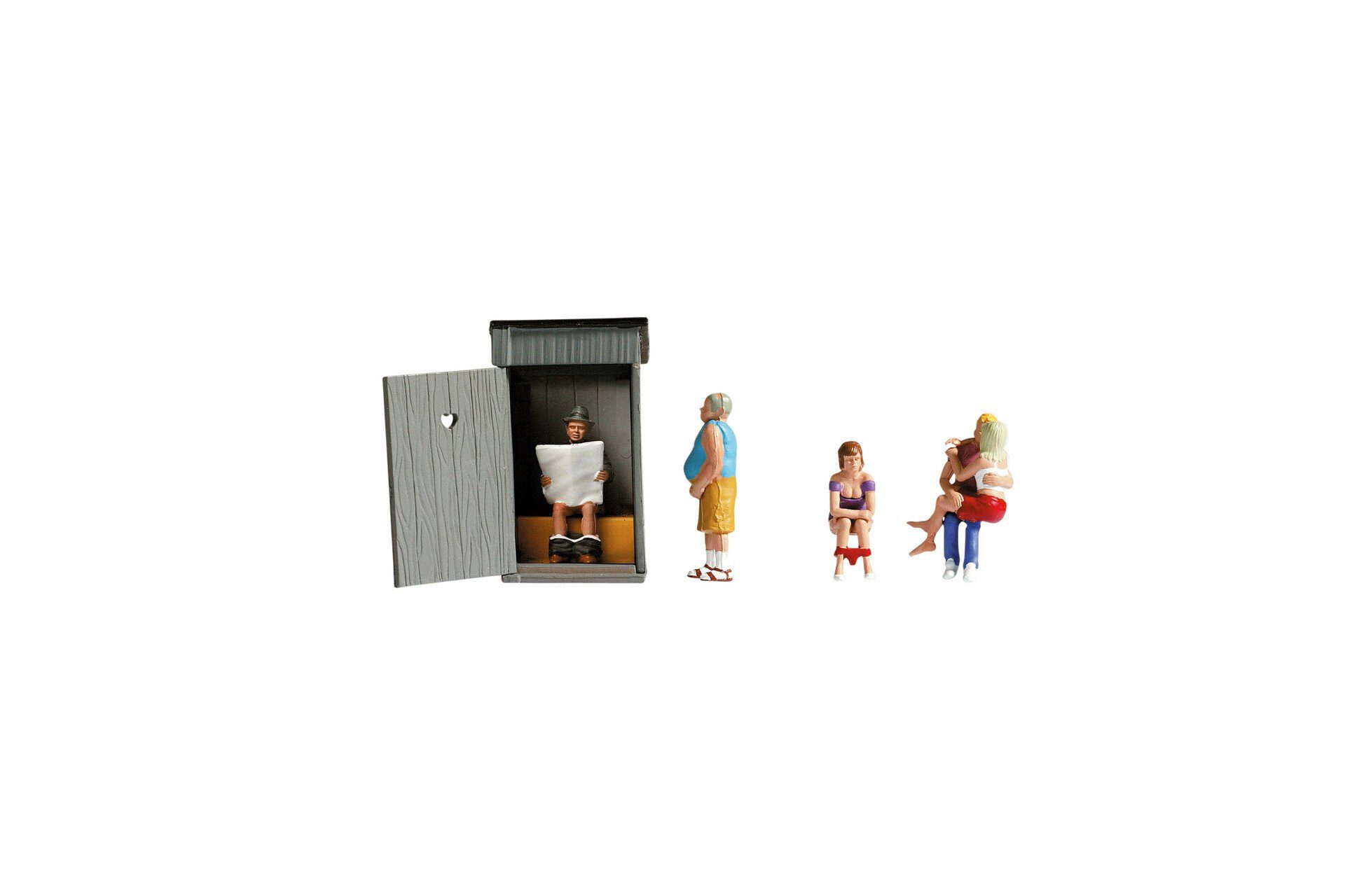 NOCH Dekofigur Handkolorierte Figuren Klogeschichten für Spur H0