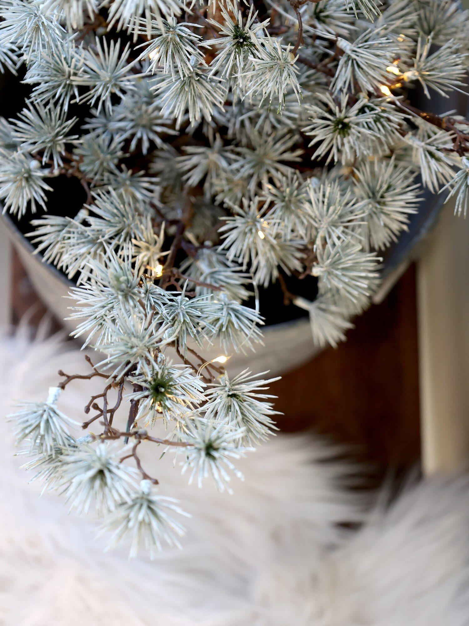 Weihnachtsfigur Chic LED Künstlicher Tannenbaum Zedern Antique