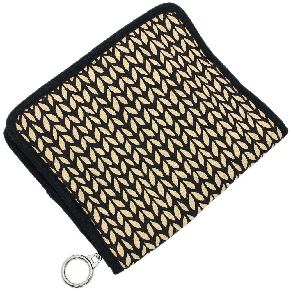 LANA GROSSA Rundstricknadeln Nadeltasche für 16 Nadelspitzen mit Zubehörfach, Tasche für Stricknadelspitzen