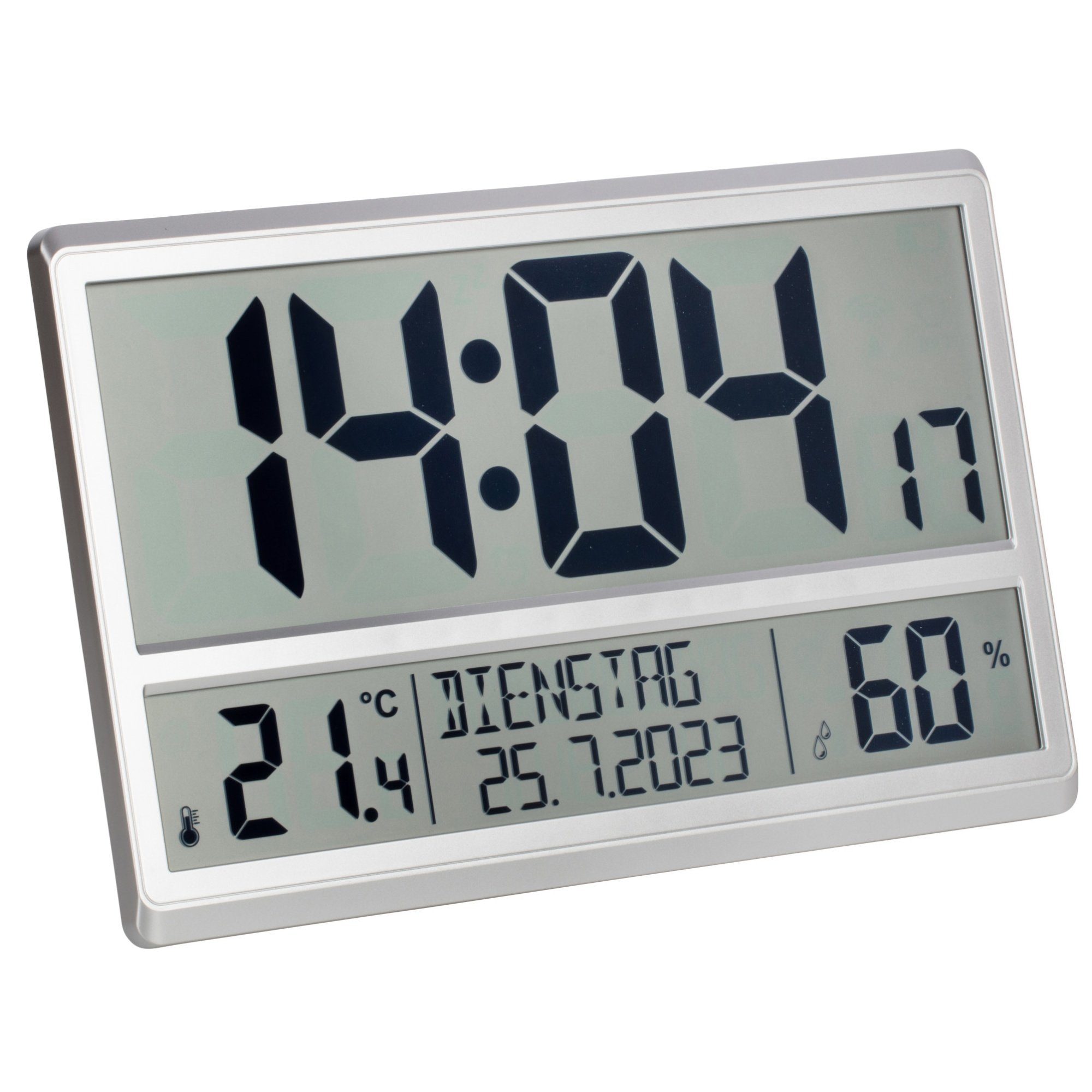 TFA Dostmann Funkwanduhr XL-Funkuhr TFA 60.4520 Innentemperatur Datum Woche günstig online kaufen