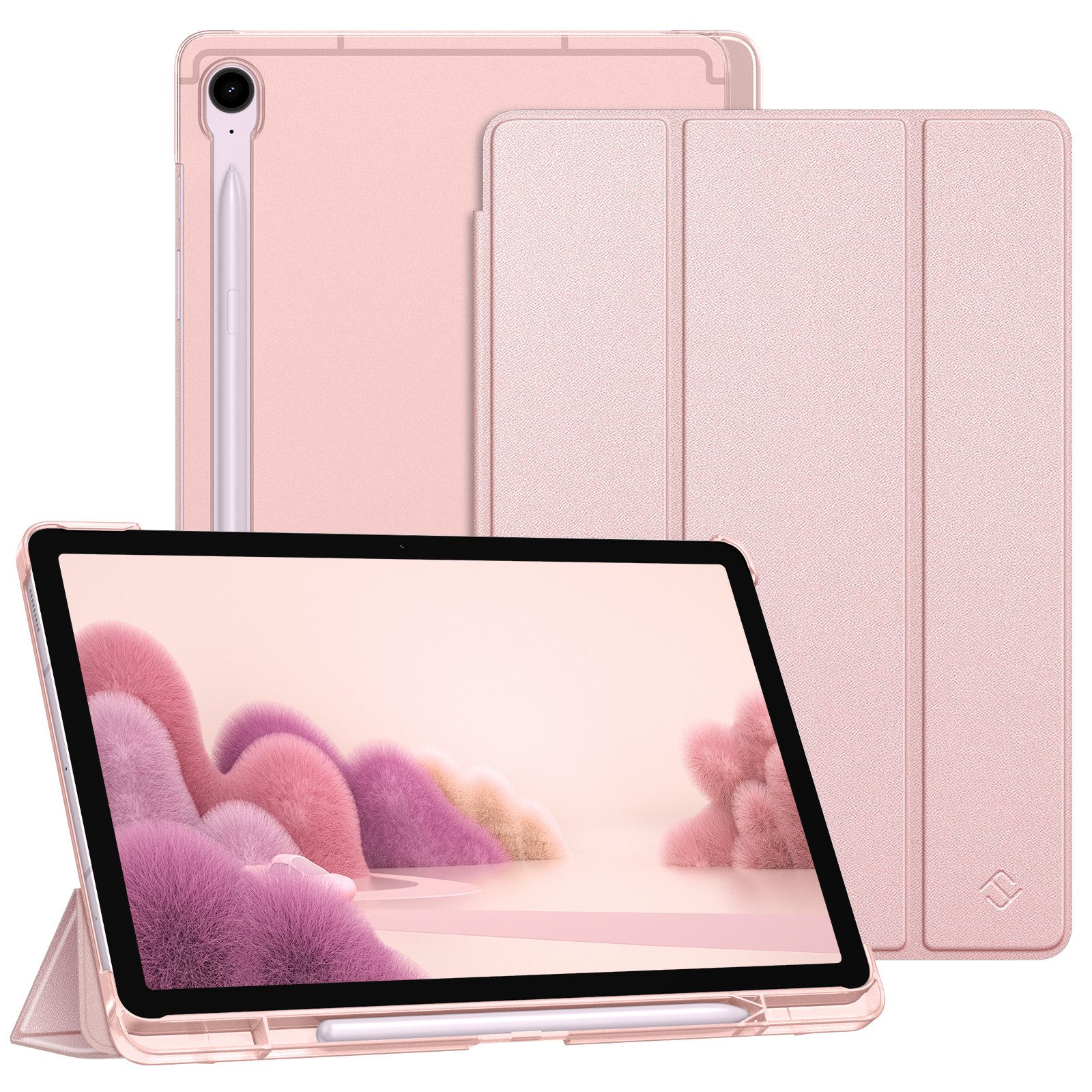 Fintie Tablet-Hülle für Samsung Galaxy Tab S10 Lite/S10 FE/S9 FE 10.9" & S9 11" Tablet, Ultradünn Case mit Stifthalter&Translucent Rückseite, Auto Schlaf/Wach
