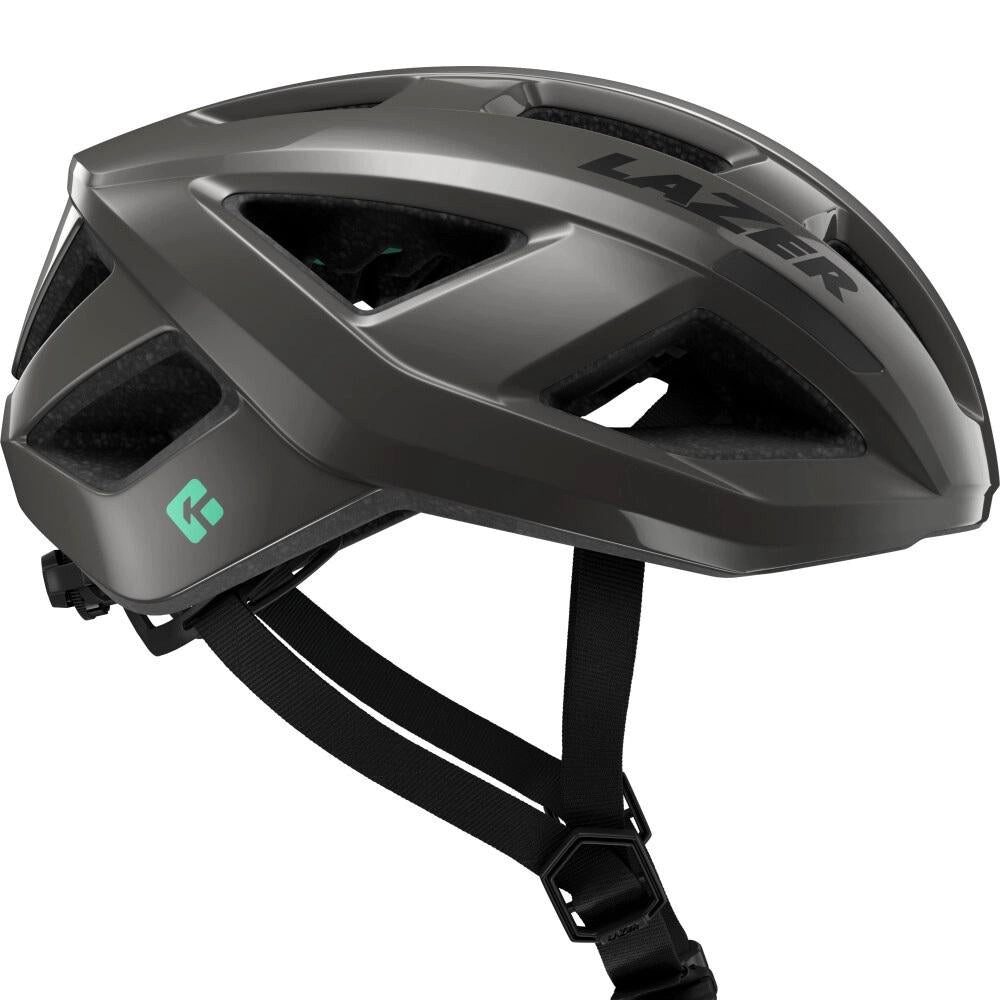 Lazer Fahrradhelm LAZER Helm Tonic KinetiCore Road Titanium L (58-61 cm) - sicherer, lei