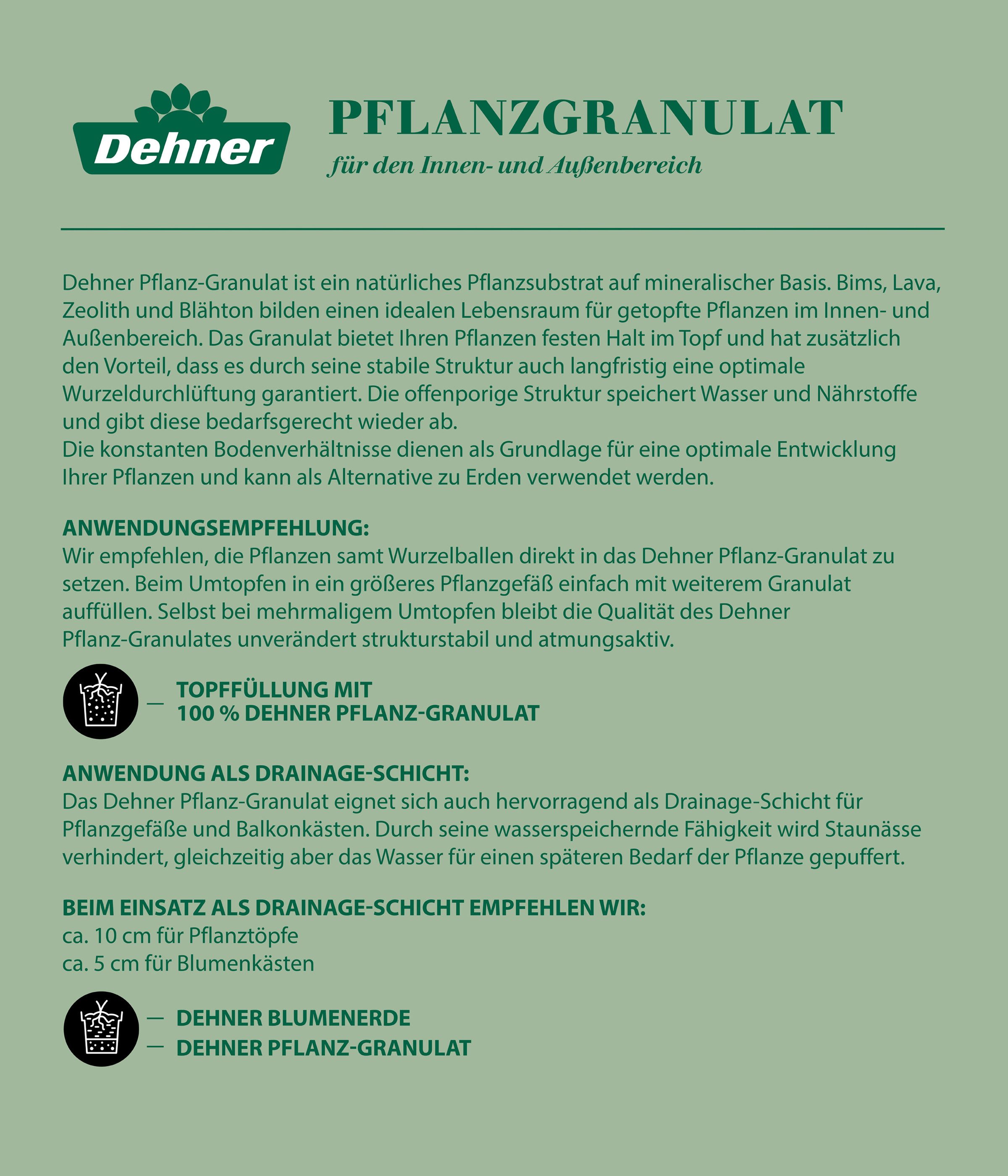 Dehner Blumenerde Pflanz-Granulat, Körnung: 2-8 mm, Inhalt 5 / 15 l Keine Angabe
