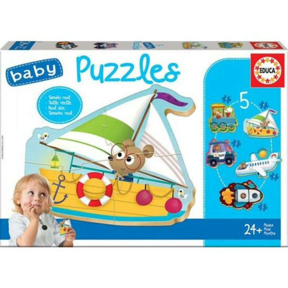 Educa Puzzle Fahrzeuge Puzzle 2-5Stück, Puzzleteile günstig online kaufen