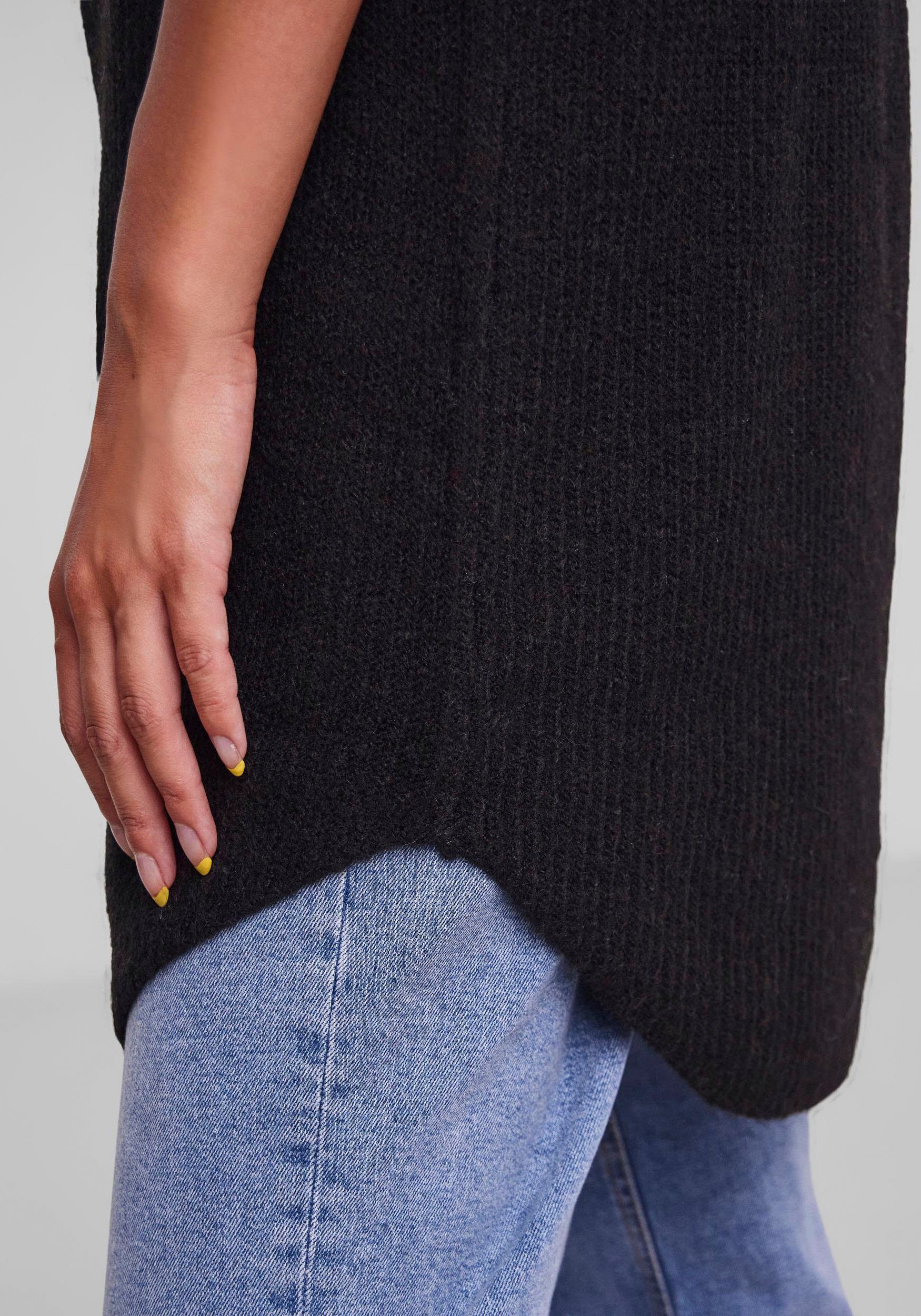 pieces Rollkragenpullover PCELLEN LS LONG NOOS KNIT BC Black