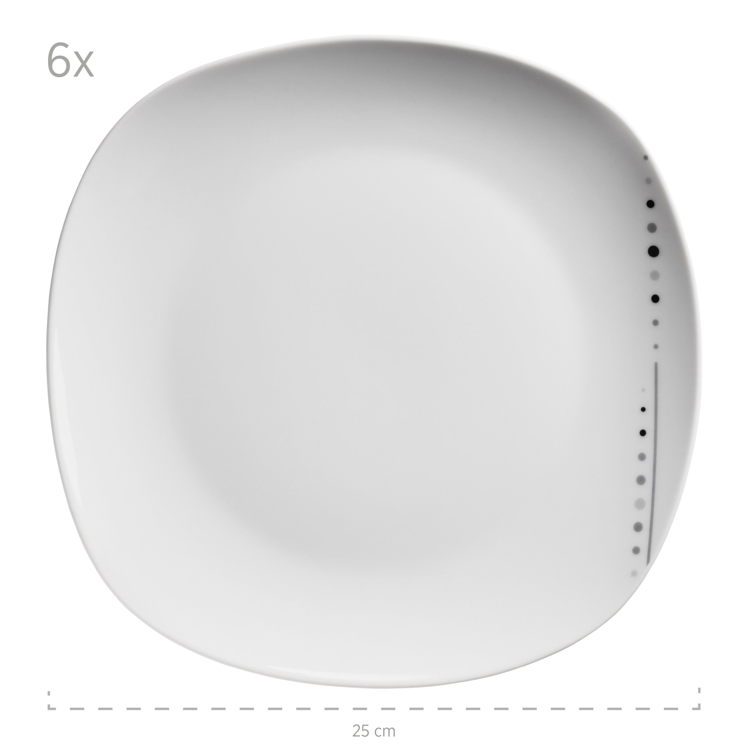 MÄSER Tafelservice Fadilla (18-tlg), 6 Personen, Porzellan