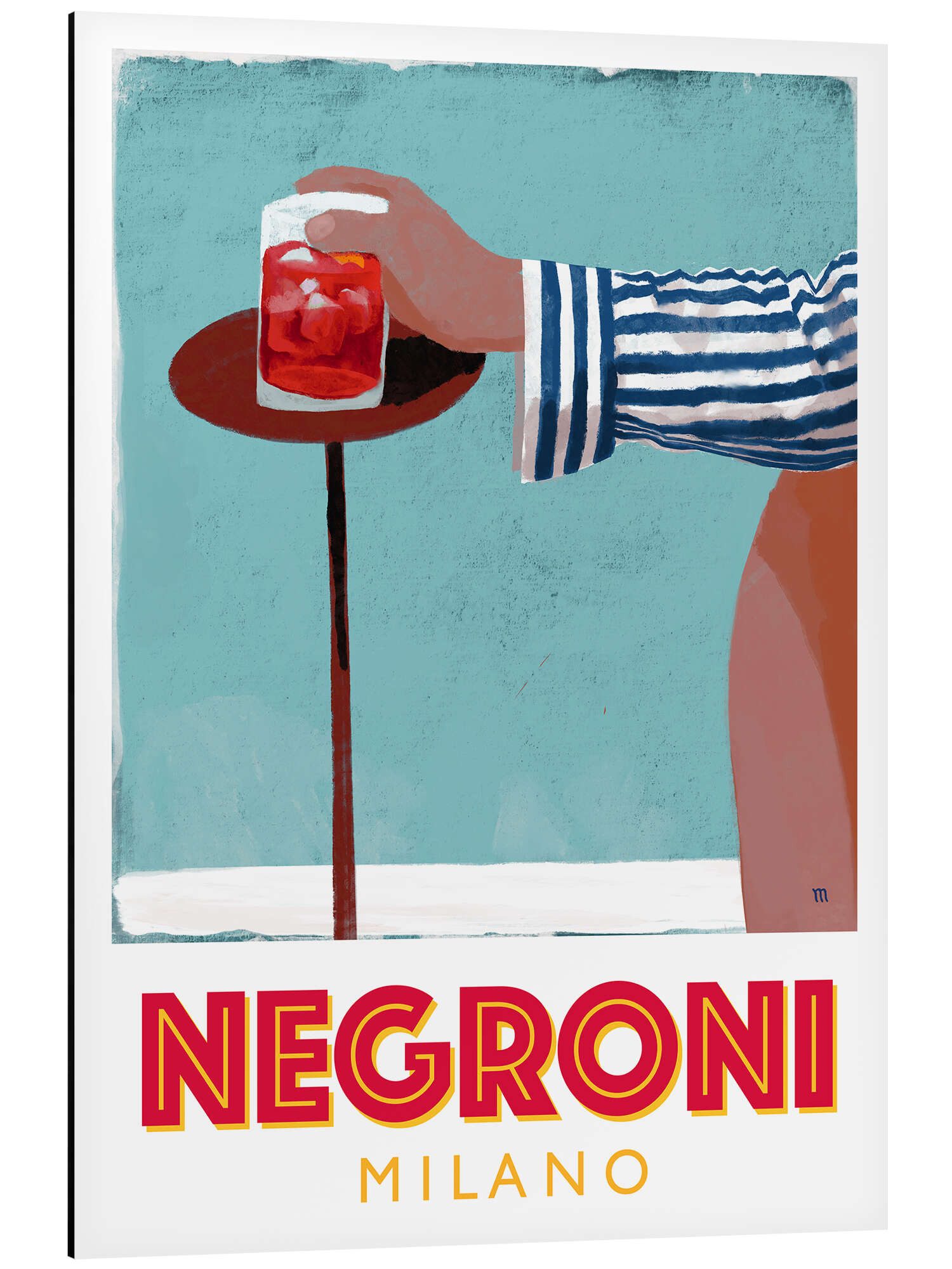 Posterlounge Alu-Dibond-Druck ATELIER M, Negroni Milano, Esszimmer Modern Illustration