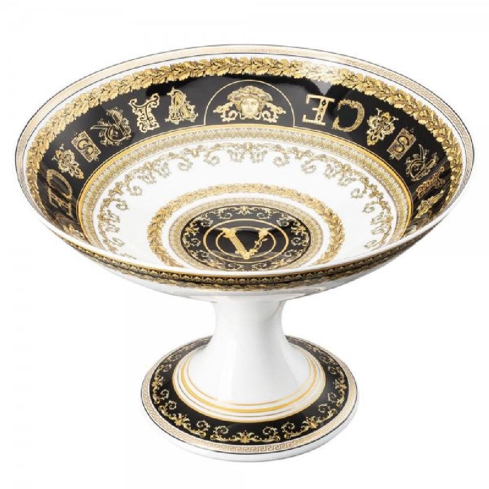 Versace Etagere by Rosenthal Schale auf Fuß Virtus Gala Black (35cm)