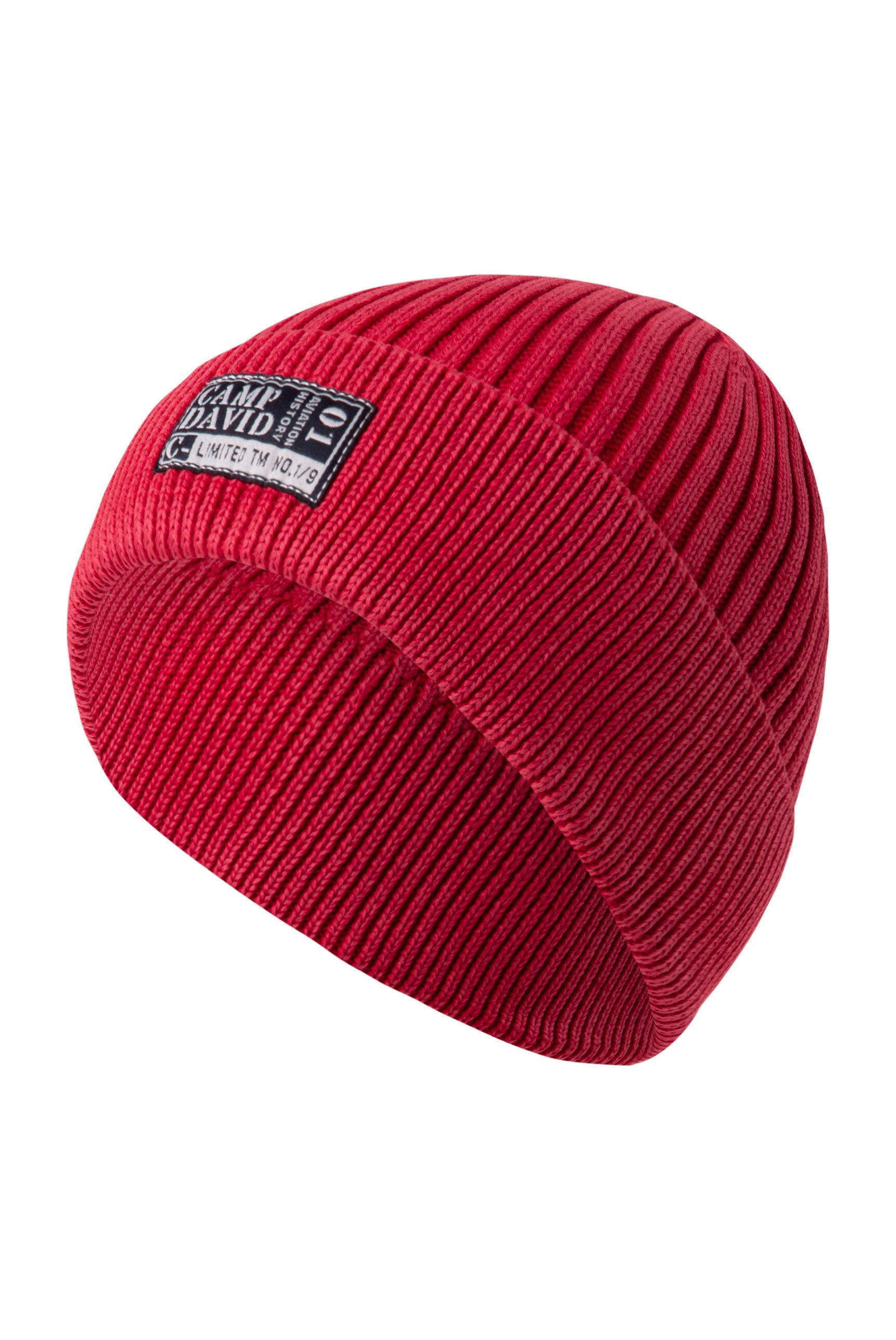 CAMP DAVID Strickmütze aus Baumwolle günstig online kaufen
