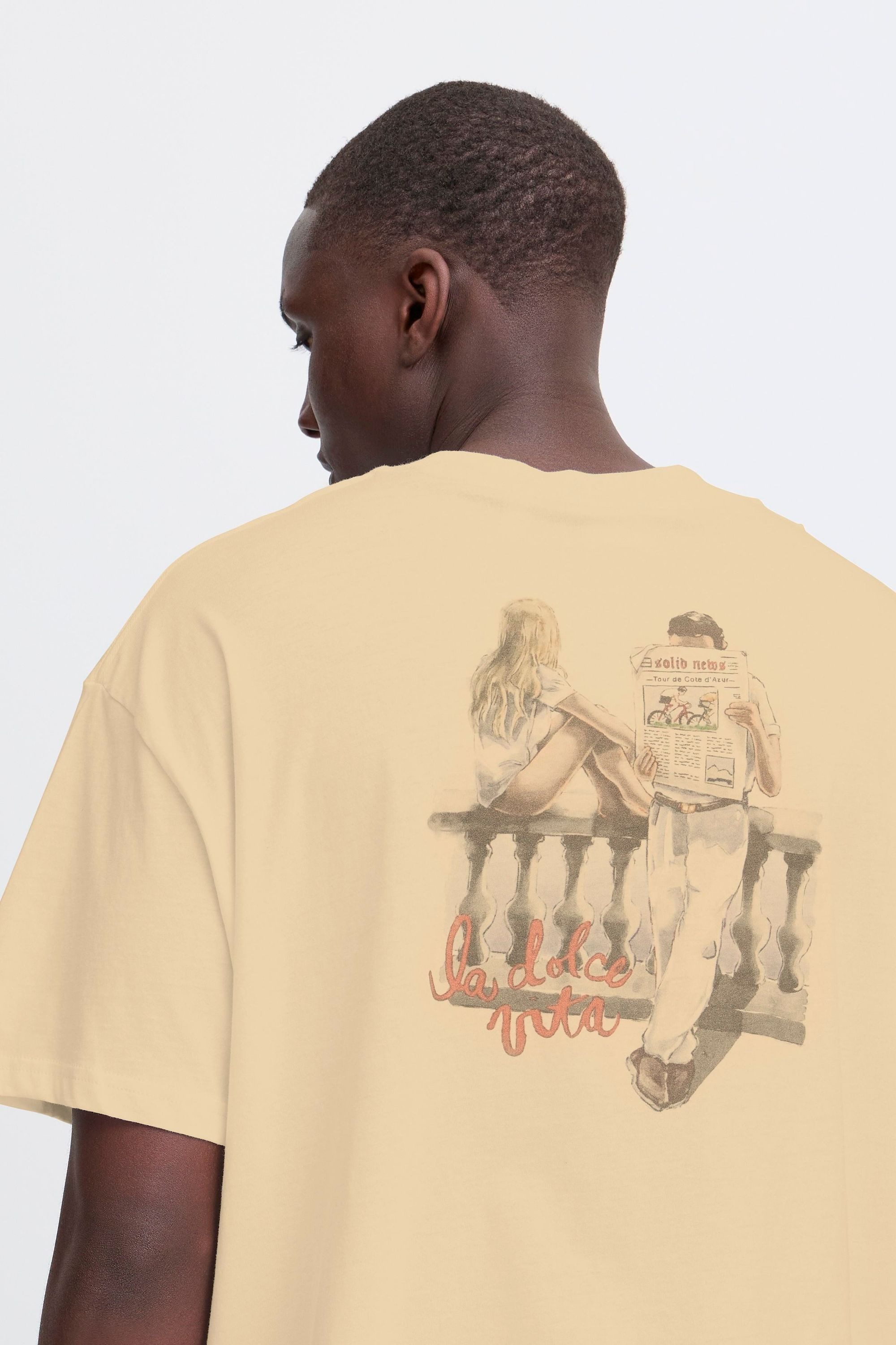 !Solid Rundhalsshirt SDPehr Basic T-shirt mit back print