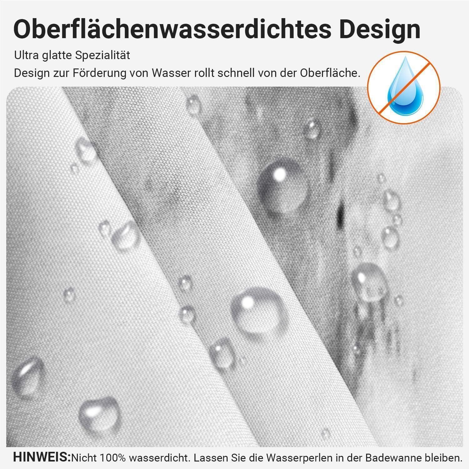 LuxusKollektion Duschvorhang Duschvorhang 80x180cm Marmor Textil Multi 143 H180 x B80 cm (1er Pack)