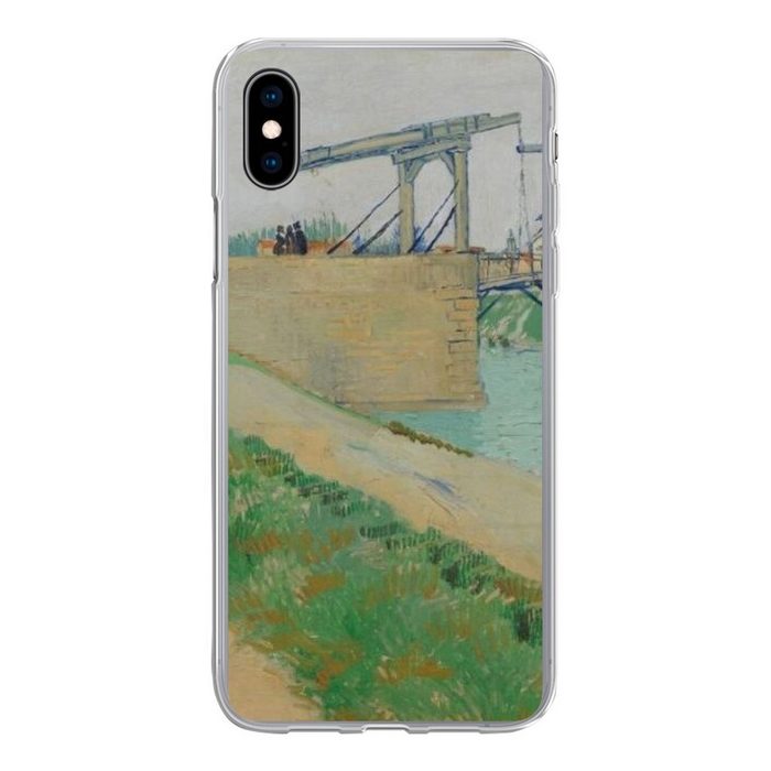 MuchoWow Handyhülle Die Brücke von Langlois - Vincent van Gogh Handyhülle Apple iPhone Xs Max Smartphone-Bumper Print Handy