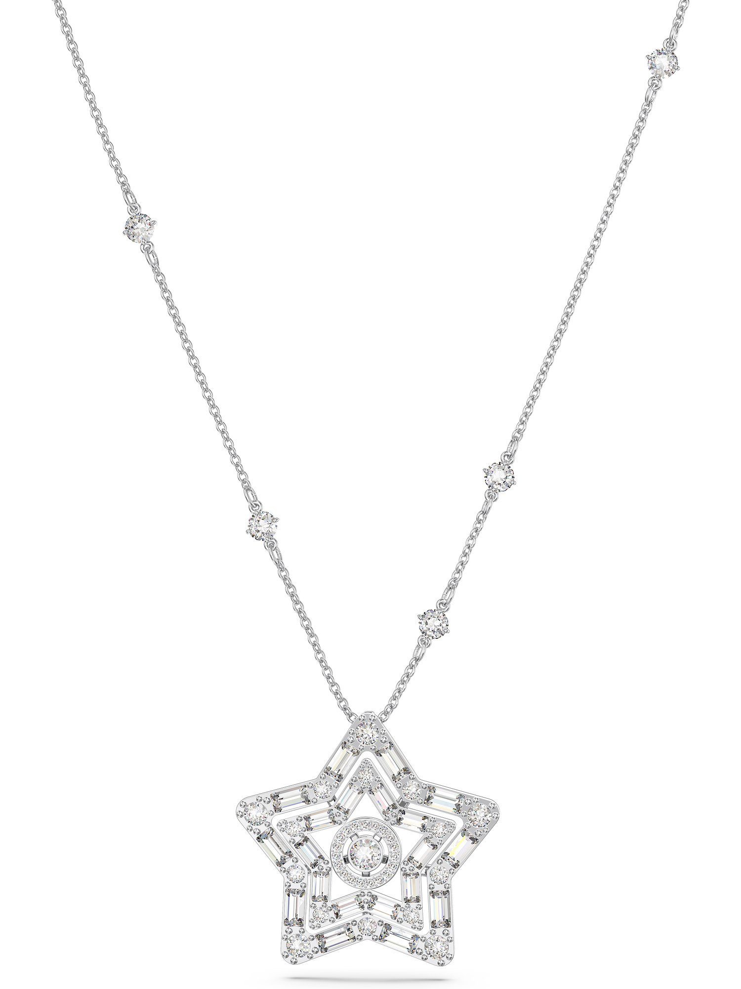 Swarovski Collier Swarovski Damen-Kette Metall Swarovski-Kristall günstig online kaufen