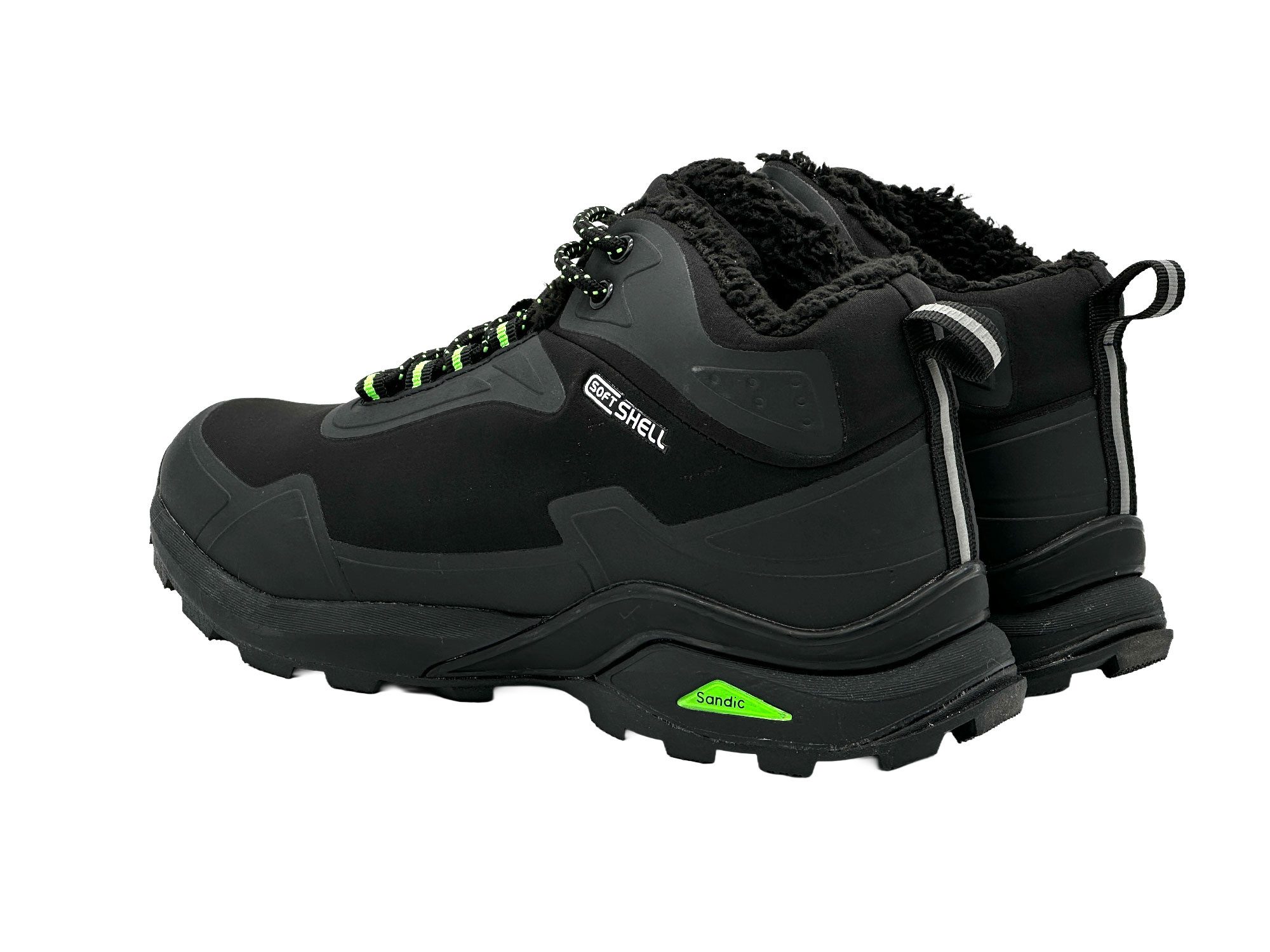 Nowaland gefütterte Trekkingschuhe Outdoorschuhe Wanderstiefel Isolierende Innenfütterung, Softshell-Obermaterial – Bild 4 von 5