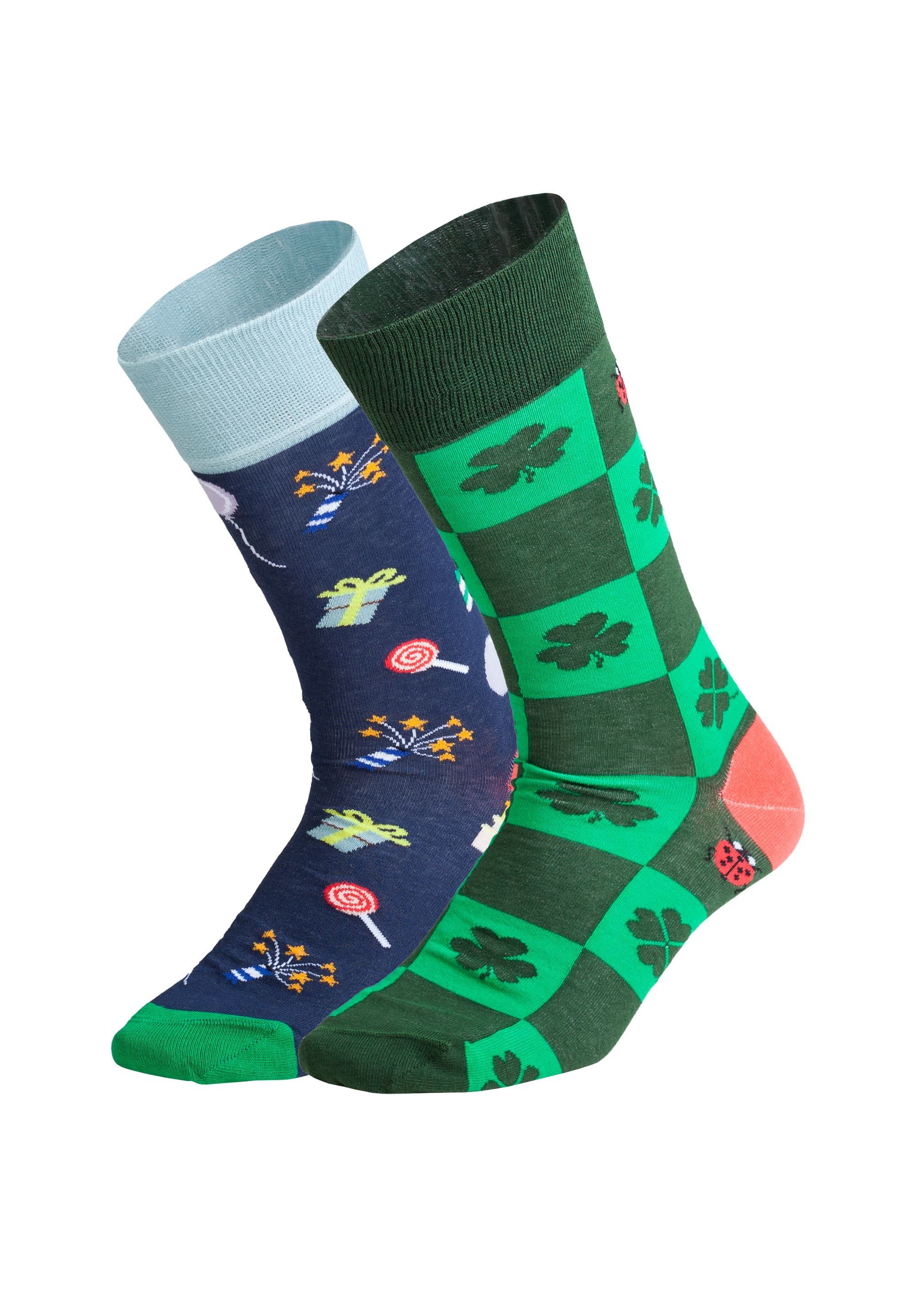 DillySocks Basicsocken Lucky Celebration Aus Baumwolle & recyceltem Polyamid