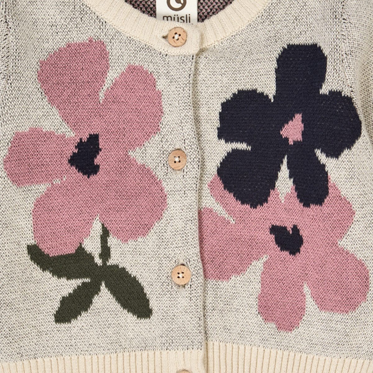 Müsli by GREEN COTTON Strickjacke 1546007700 Mädchen Strick-Cardigan, Strickjäckchen, Grobstrickjacke, Feinstrickjacke