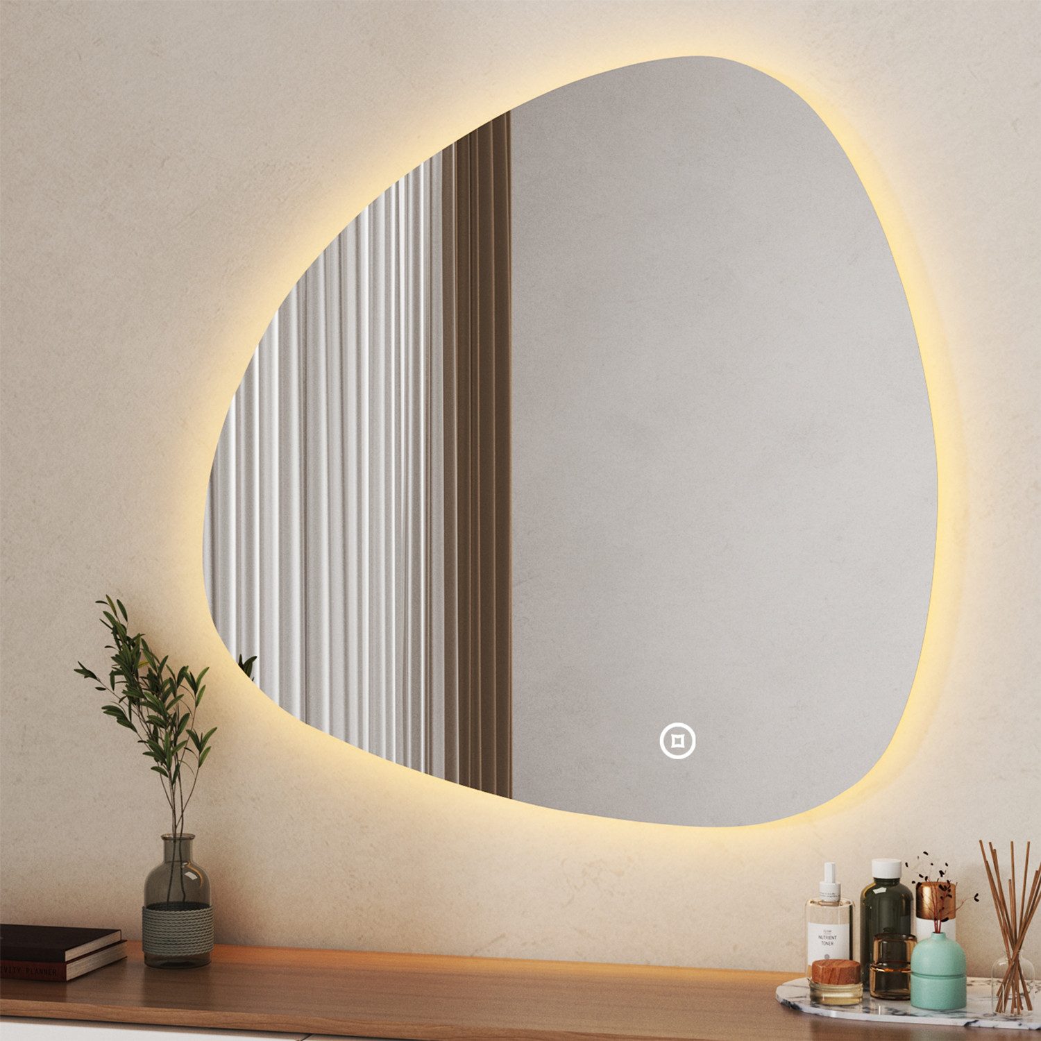 Schminkspiegel mit beleuchtung Kosmetikspiegel Wandmontage