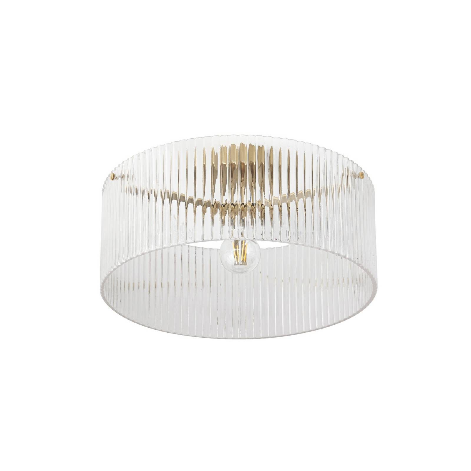Lucande Deckenleuchten Meritt, Glas Transparent IP20, 1 x 15 W LED