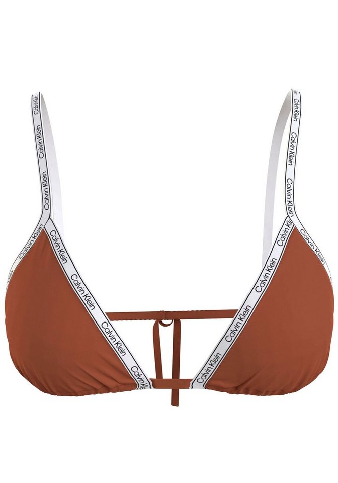 Calvin Klein Swimwear Triangel Bikini Top »Pure«, im schlichtem Design › braun  - Onlineshop OTTO