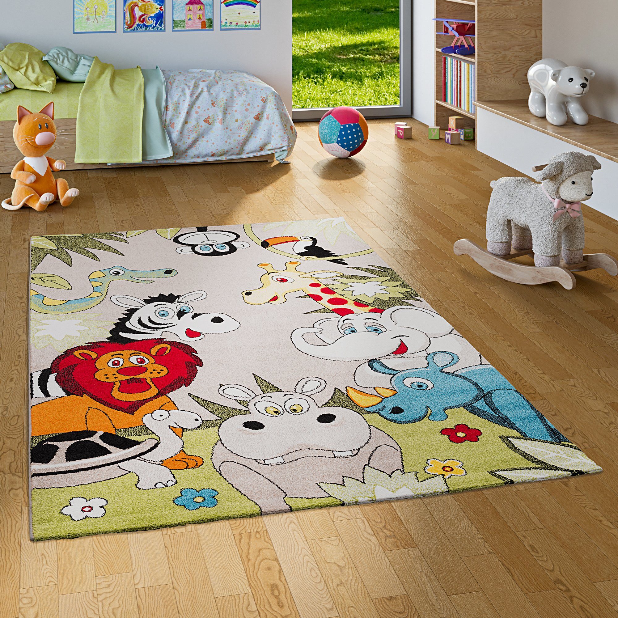 Pergamon Kinderteppich Kinder Teppich Faro Safari günstig online kaufen