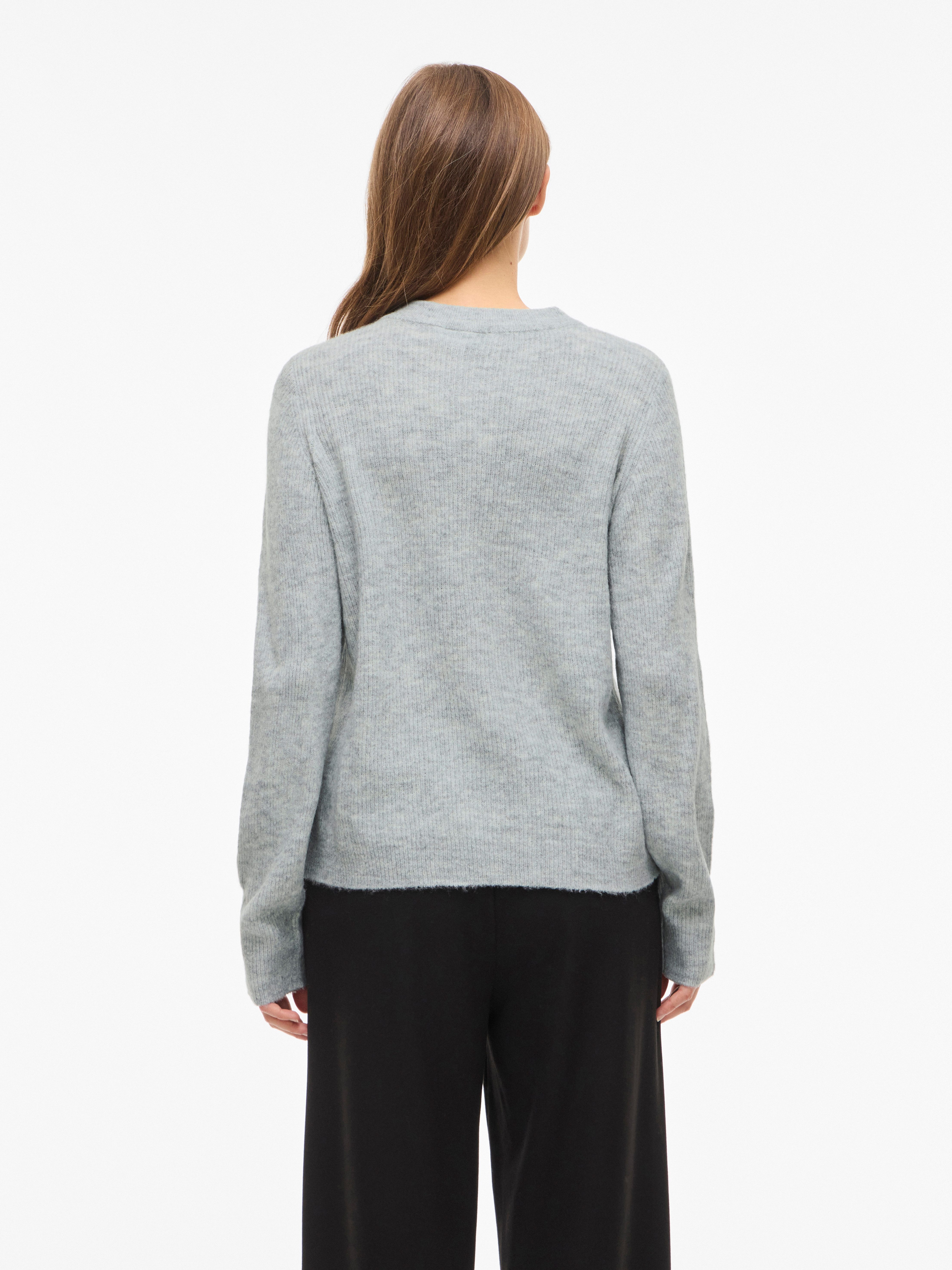 Vila Strickjacke VIVIOLI O-NECK RIB KNIT CARDIGAN-NOOS