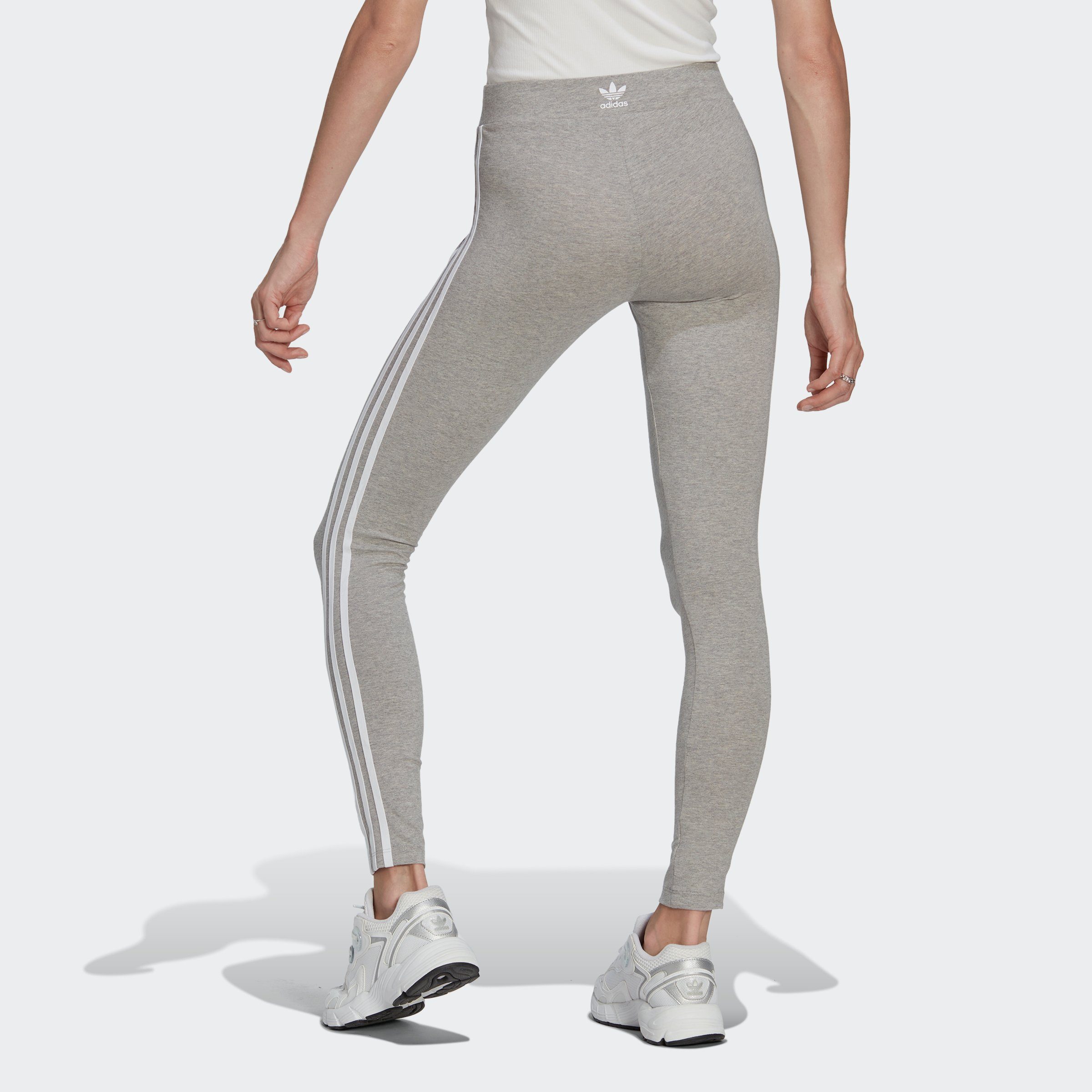 Originals Medium CLASSICS Heather ADICOLOR Leggings (1-tlg) 3-STREIFEN adidas Grey